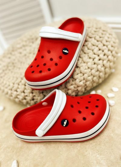 Rubber slippers  - RED