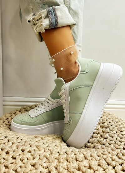 HIGH SOLE SNEAKERS - GREEN