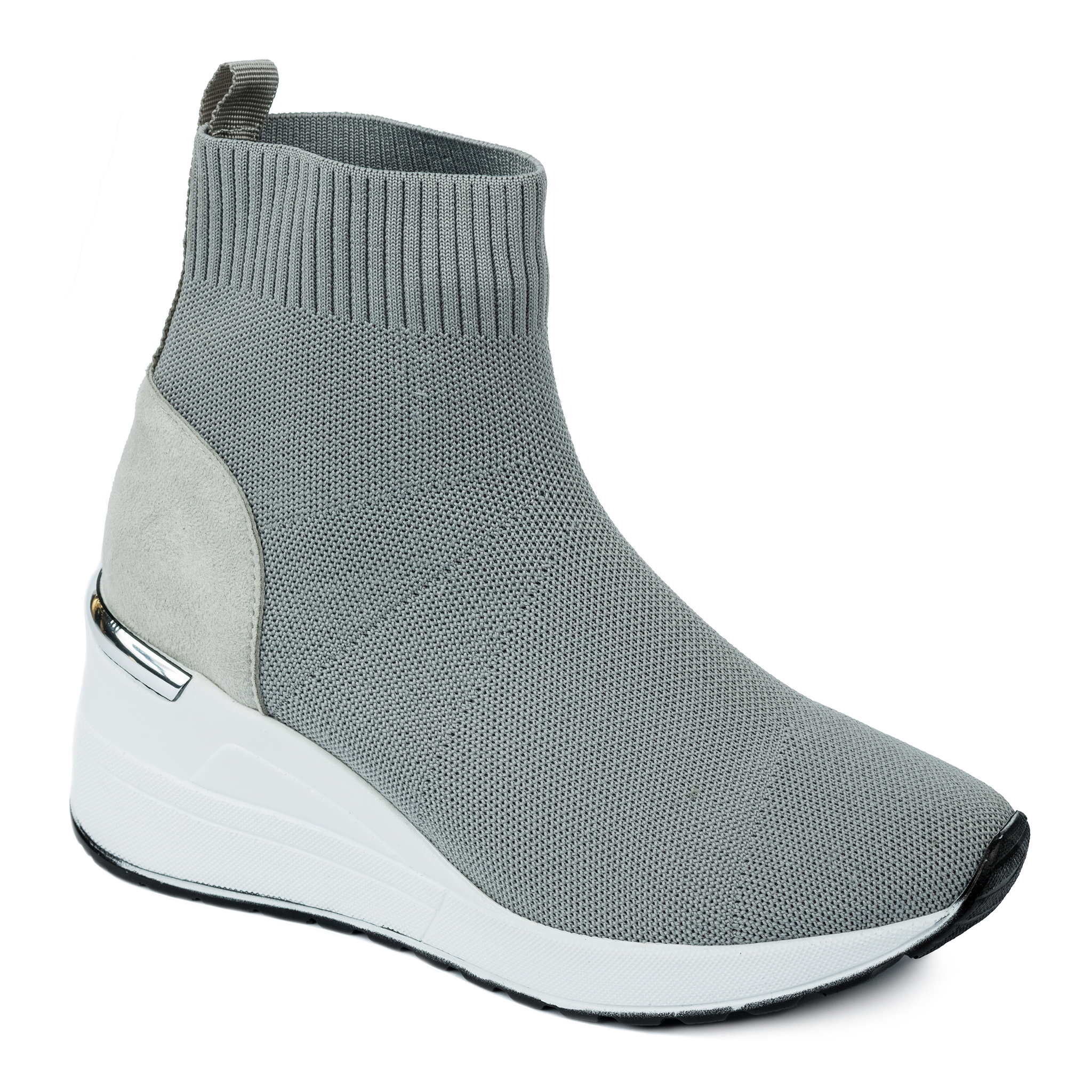 STRETCH ANKLE SNEAKERS - GRAY