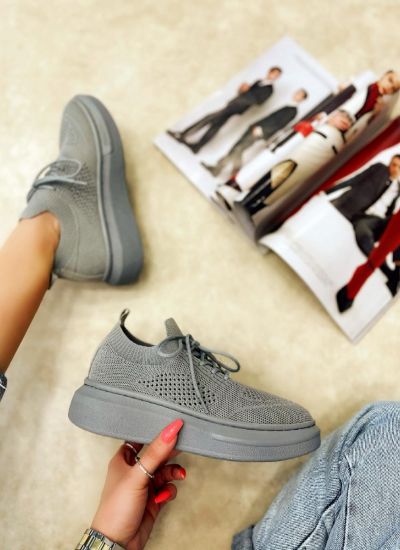 STRETCH SNEAKERS - GRAY