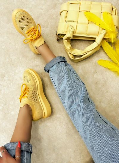 STRETCH SNEAKERS - YELLOW