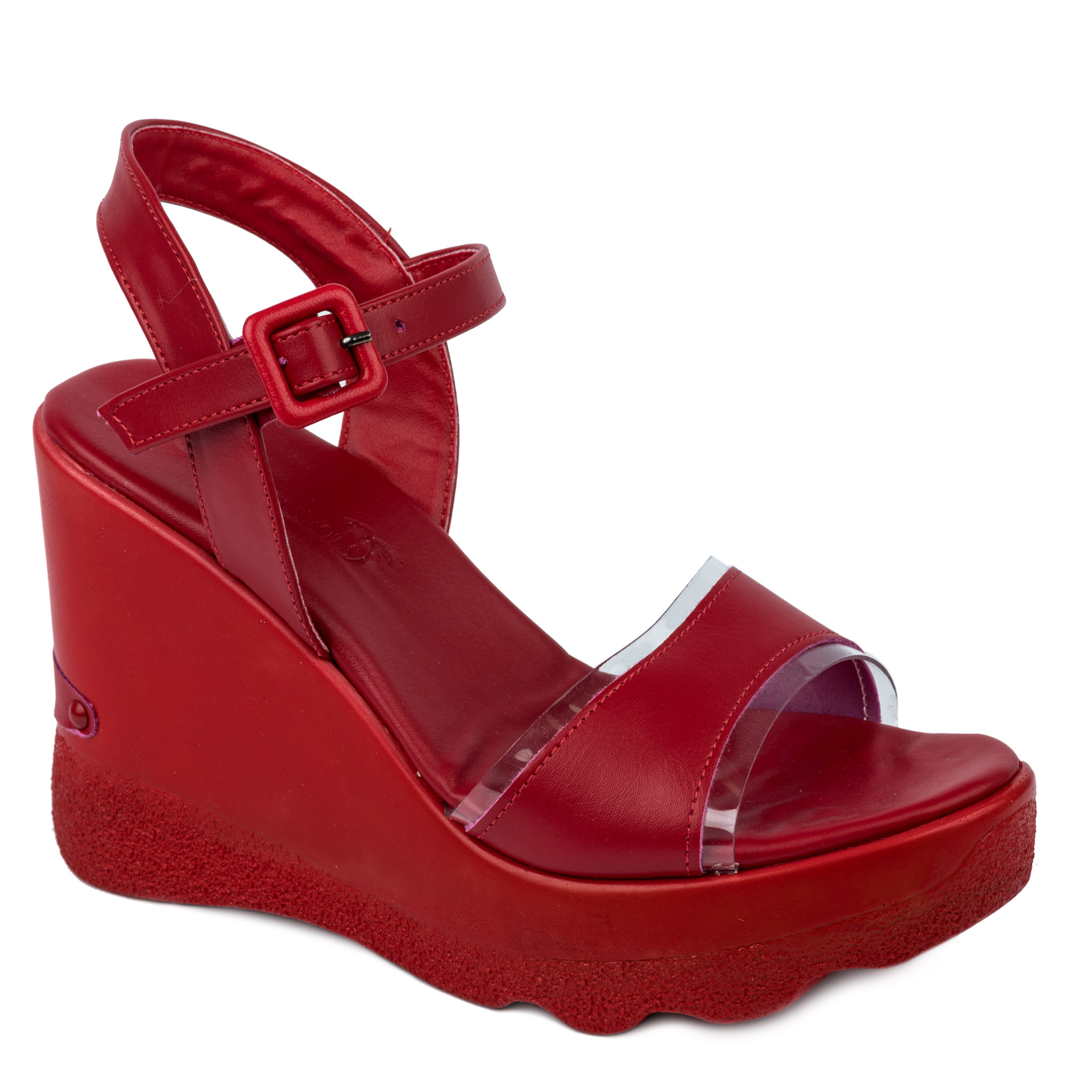 WEDGE SANDALS - RED