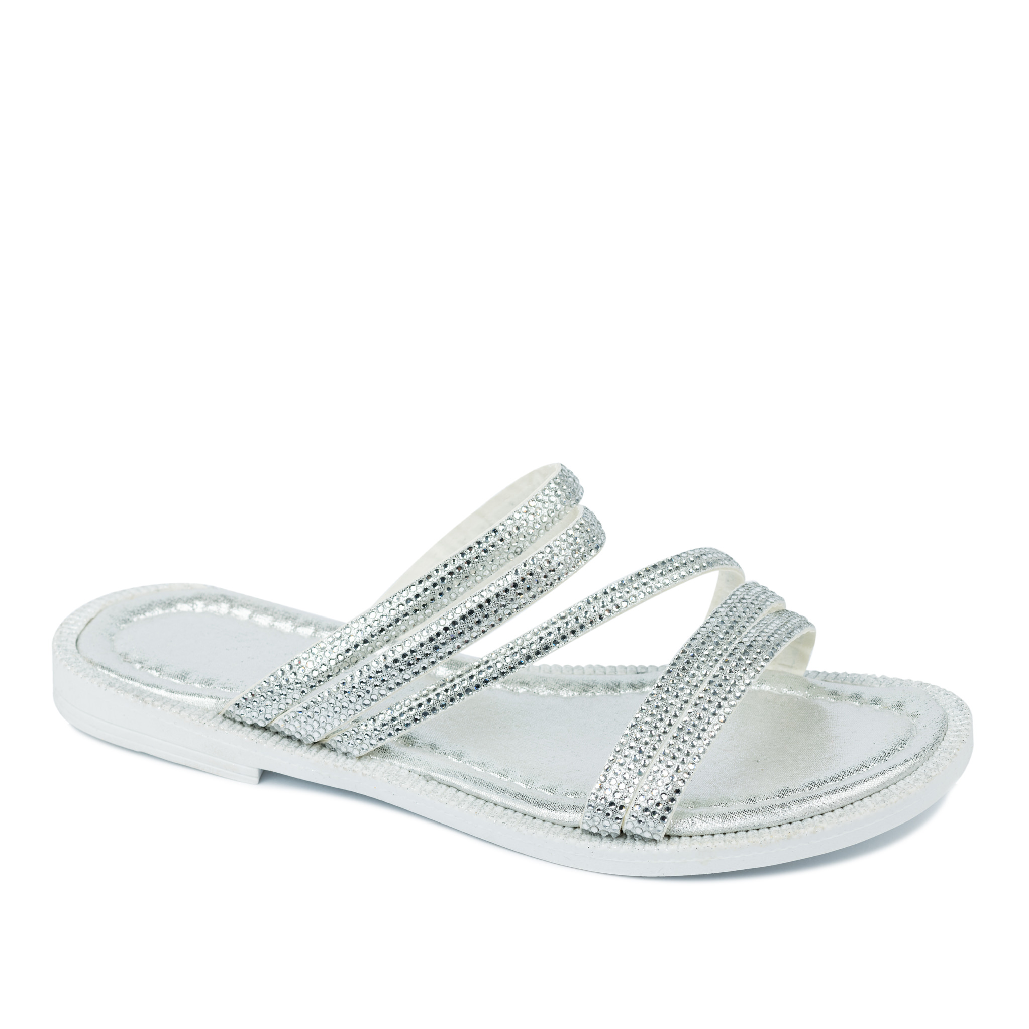 Women Slippers and Mules A306 - SILVER