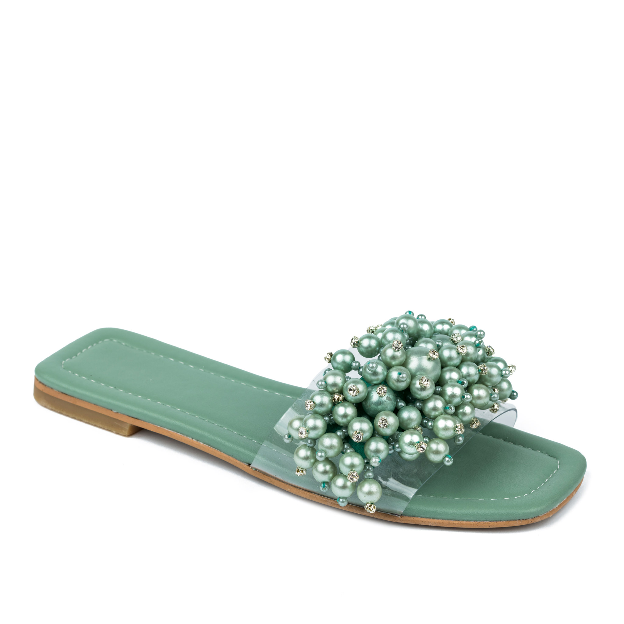 Women Slippers and Mules A307 - GREEN