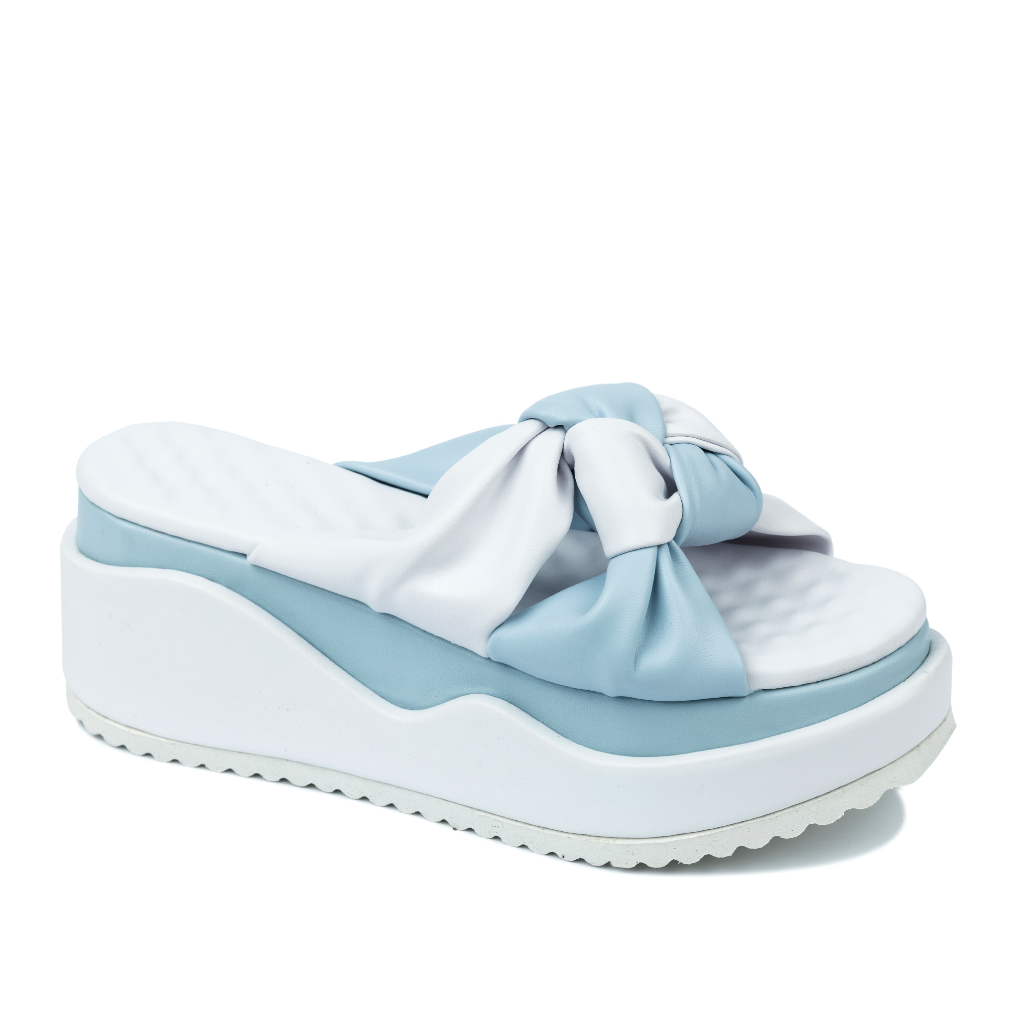 Women Slippers and Mules A308 - BLUE