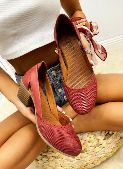 High-heels A221 - WINE RED