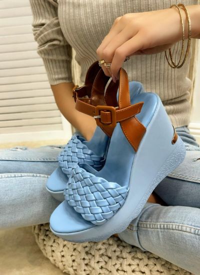 Women sandals MENAL BLUE