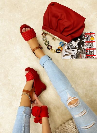 Women sandals MENAL RED