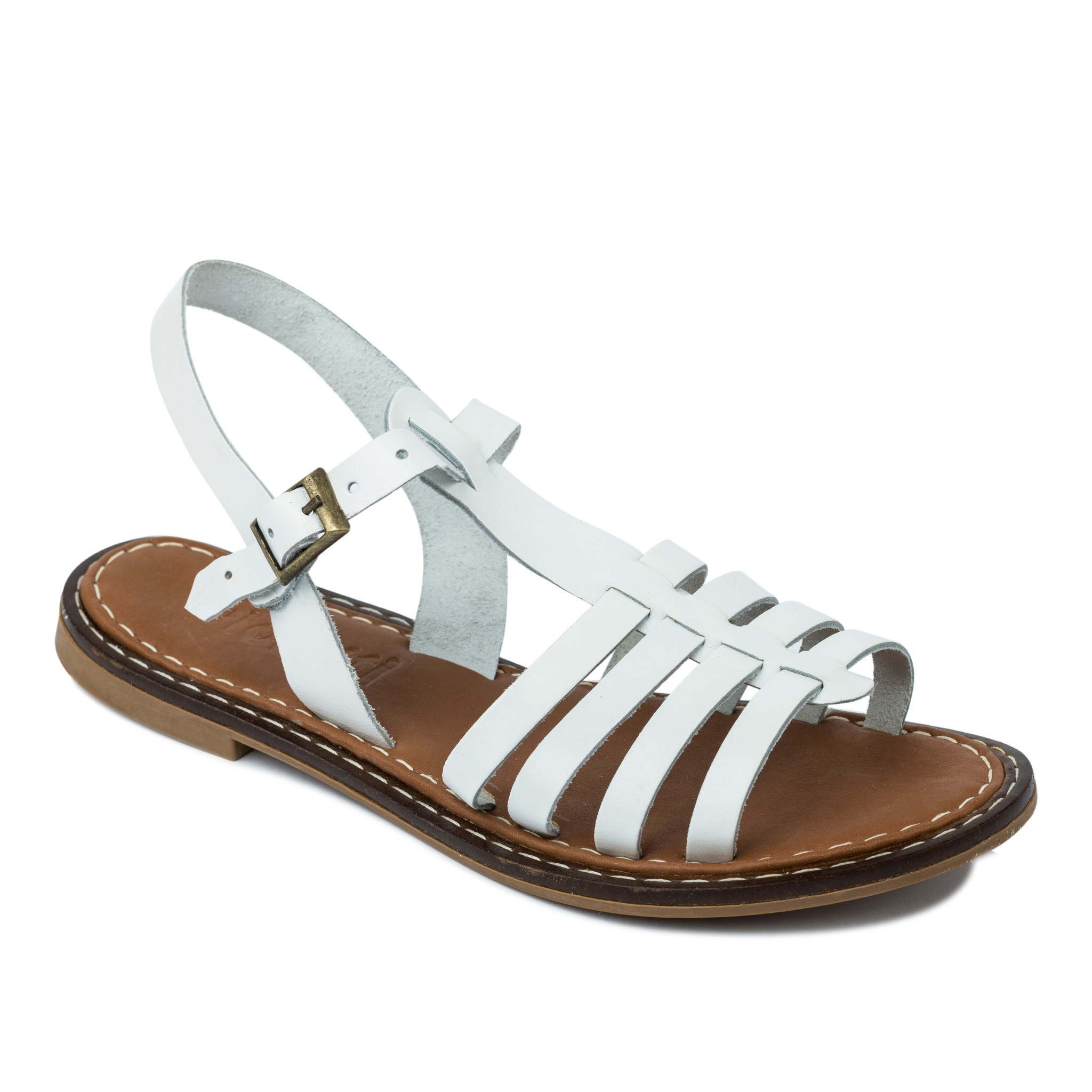 Women sandals A347 - WHITE