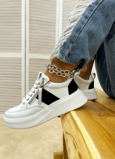 Women sneakers A322 - WHITE