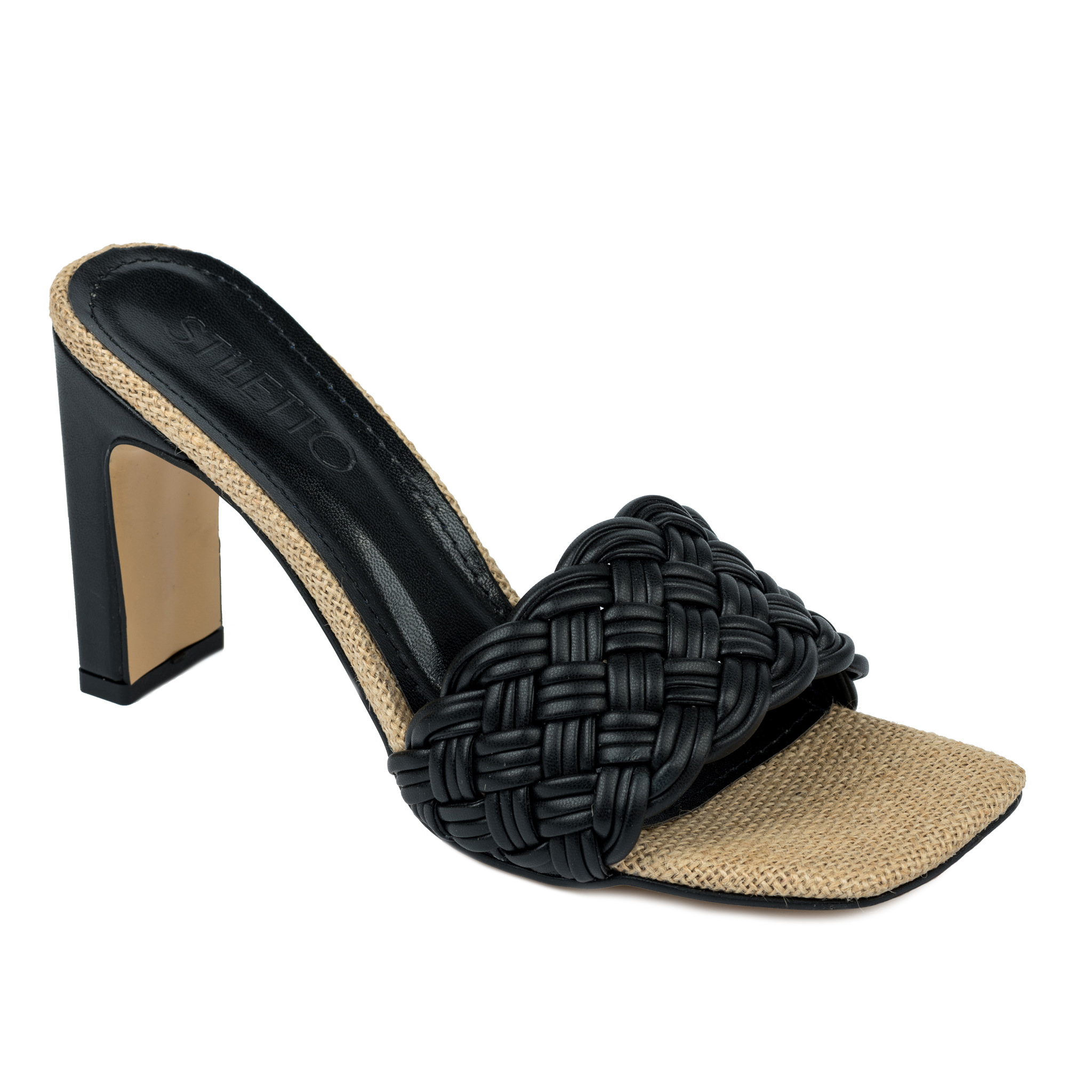 Women Slippers and Mules A413 - BLACK