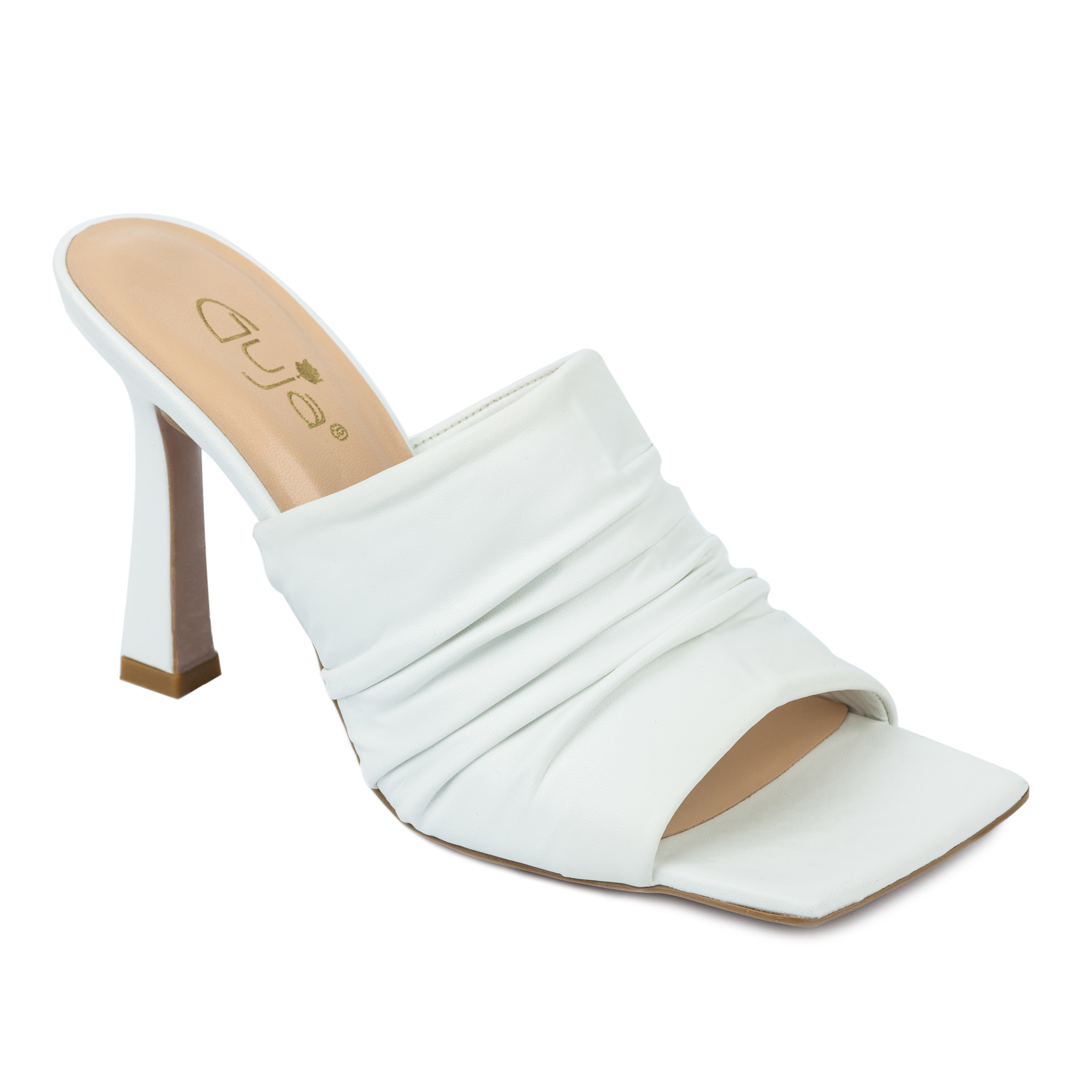 Women Slippers and Mules A418 - WHITE