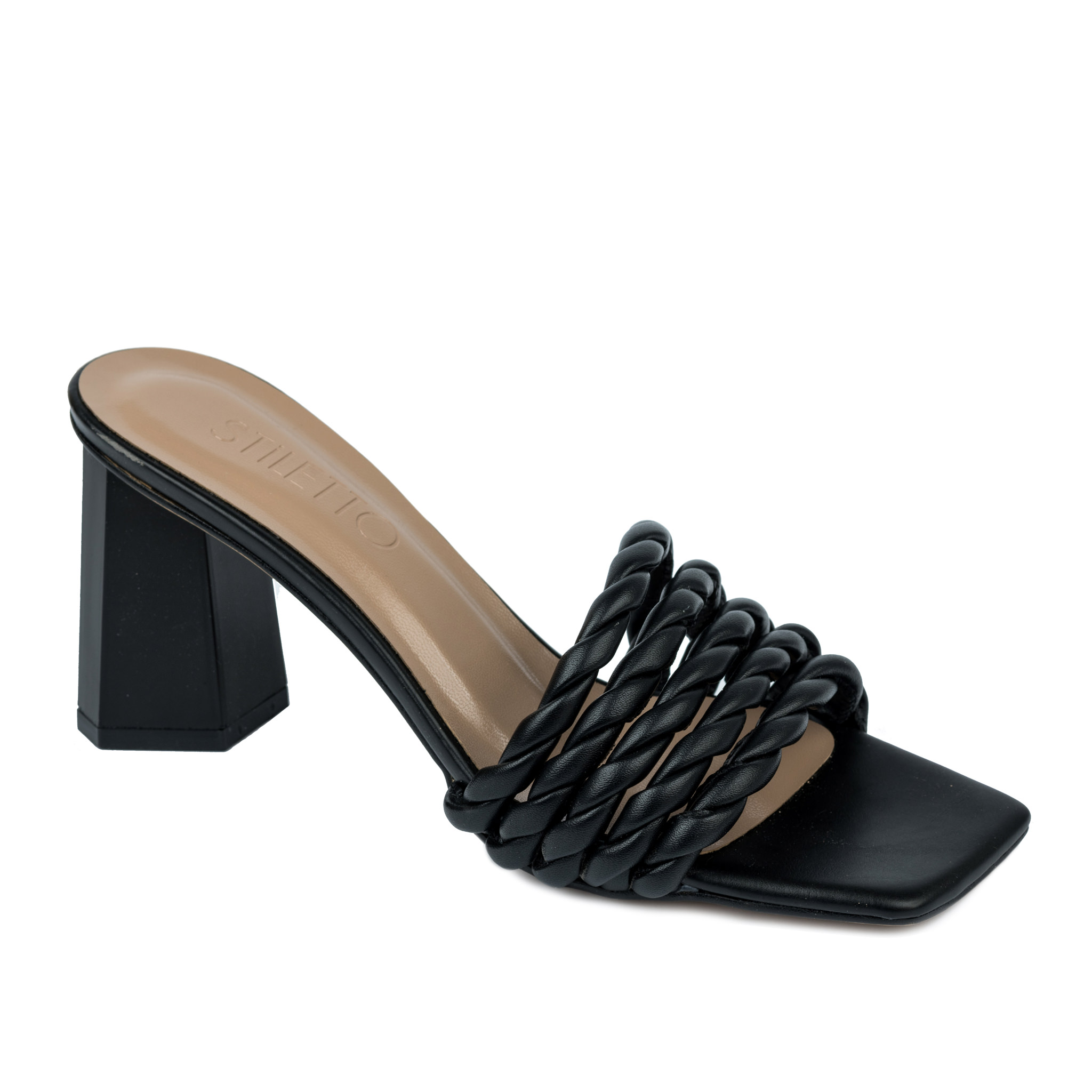 Women Slippers and Mules A419 - BLACK