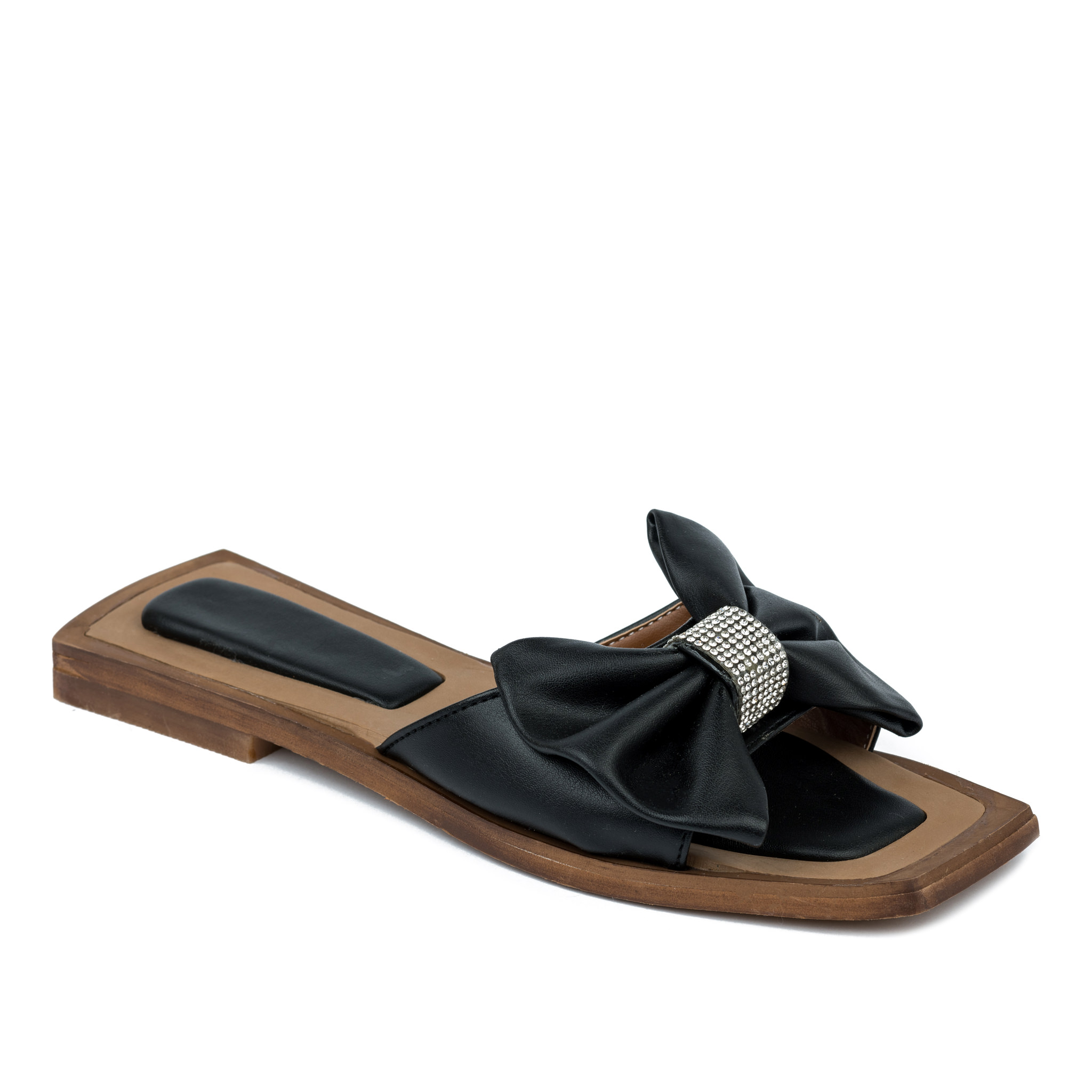 Women Slippers and Mules A422 - BLACK