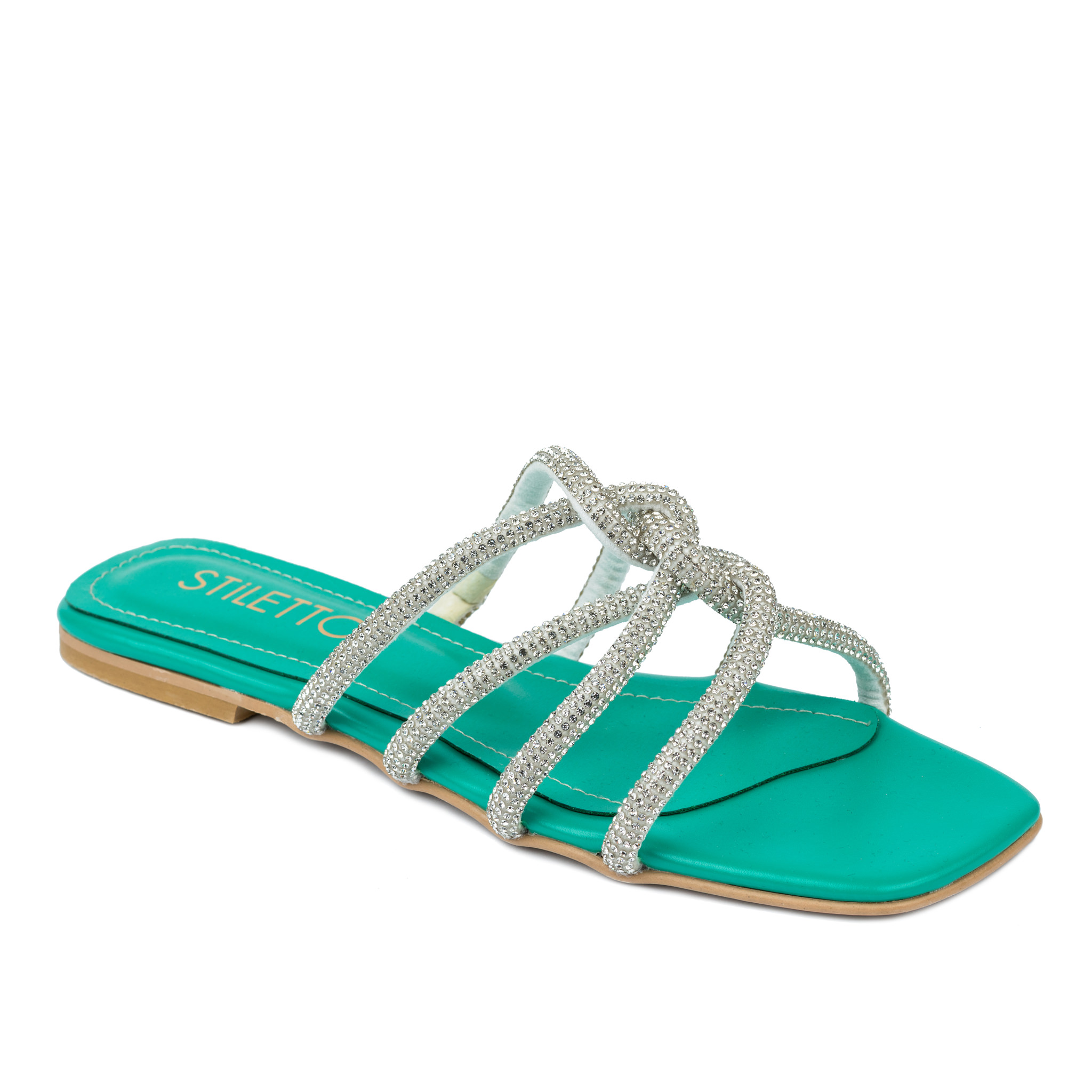 Women Slippers and Mules A434 - TURQUOISE