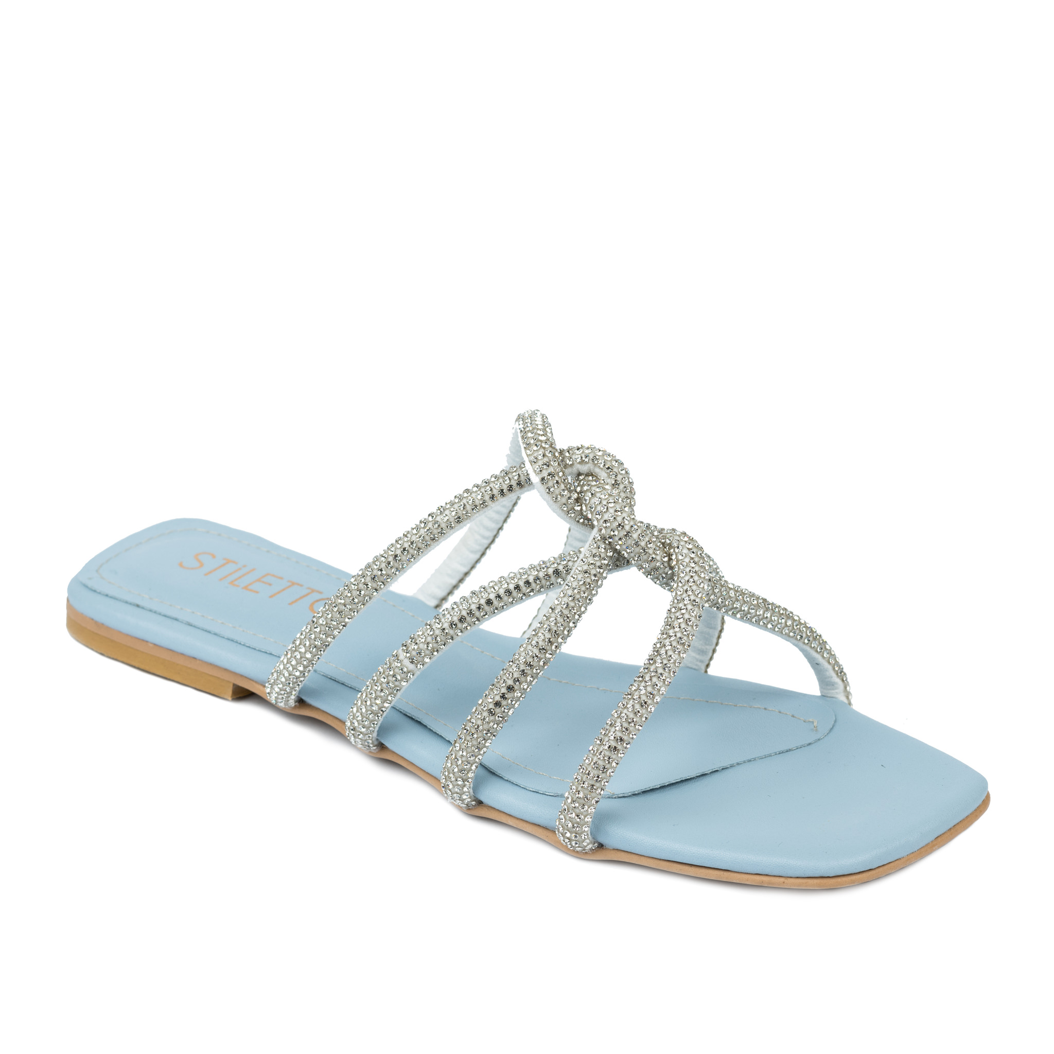 Women Slippers and Mules A434 - BLUE