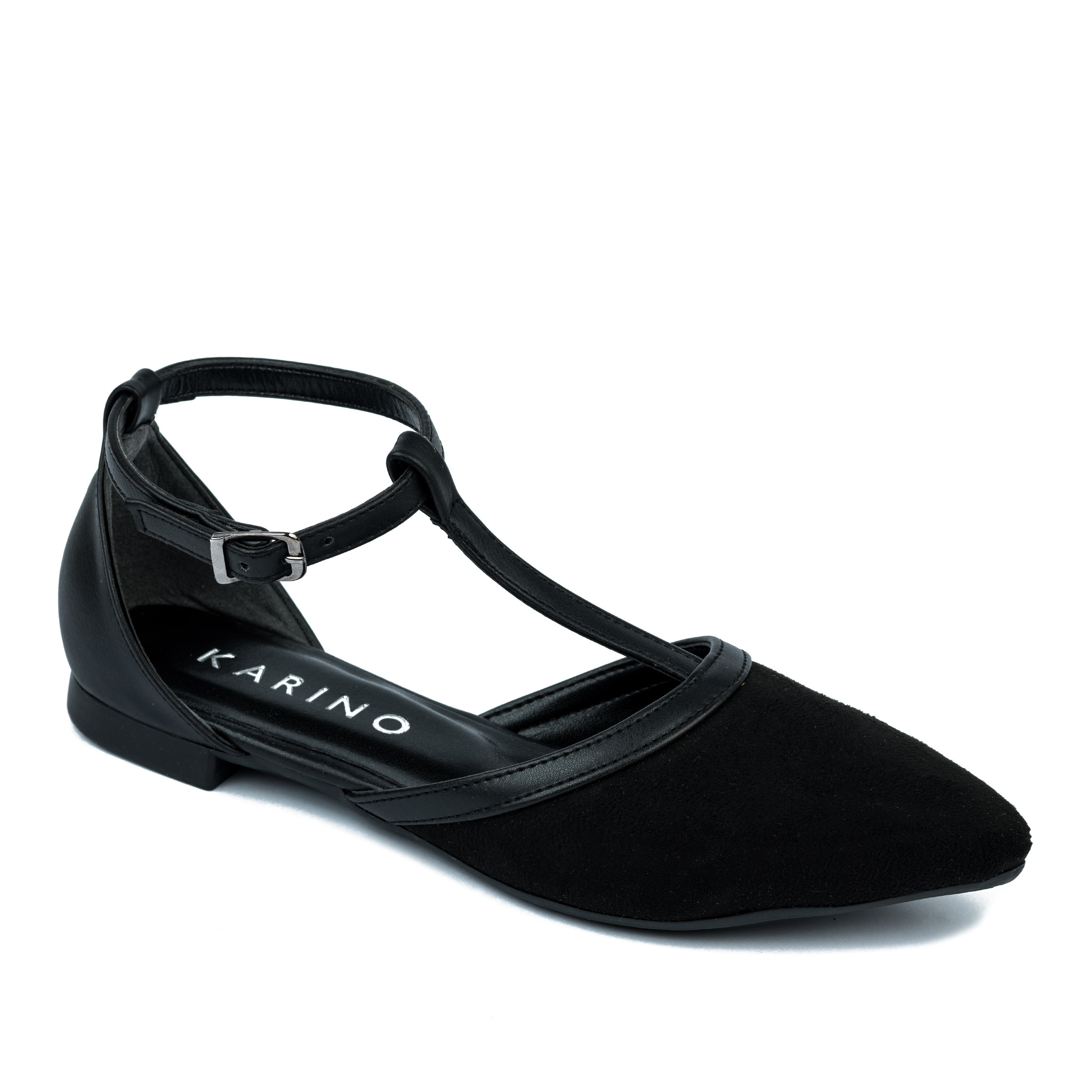 Balerina lapos cipő A454 - FEKETE