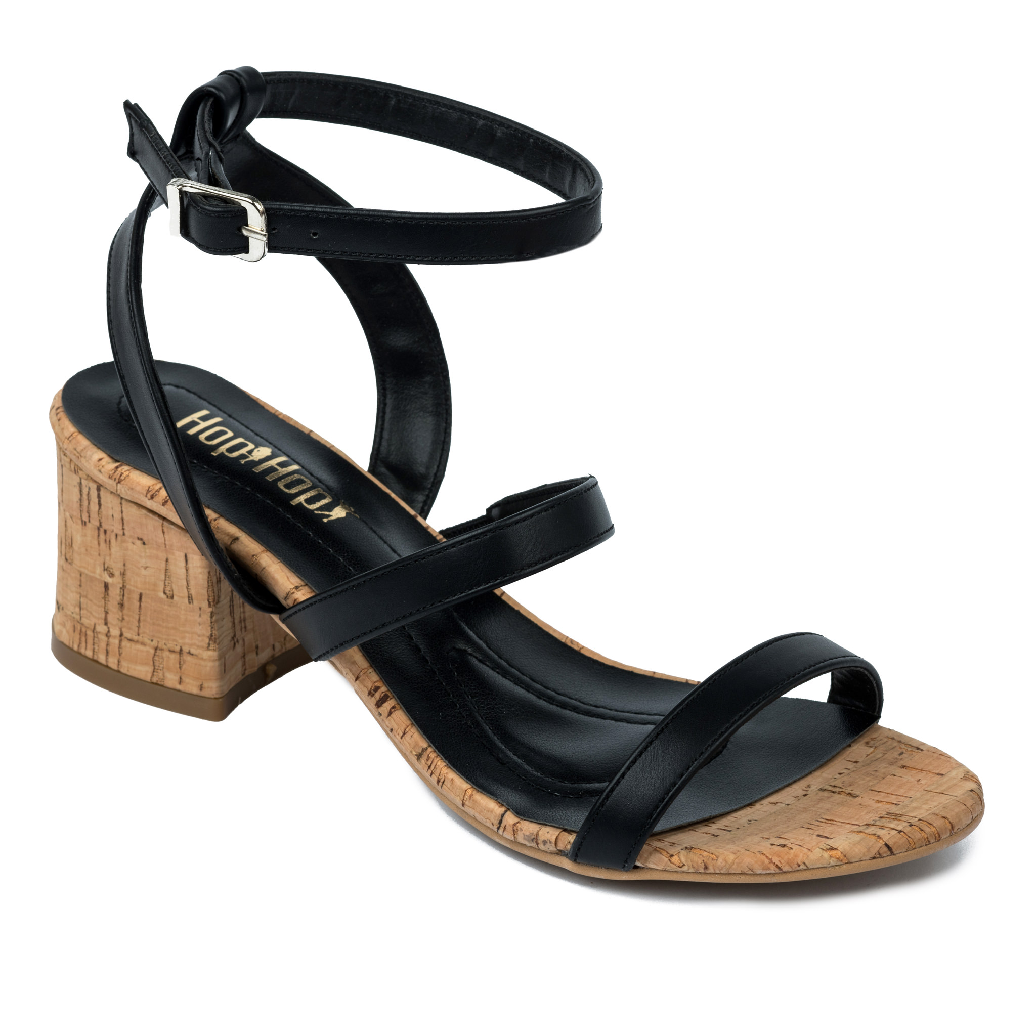 Women sandals A466 - BLACK
