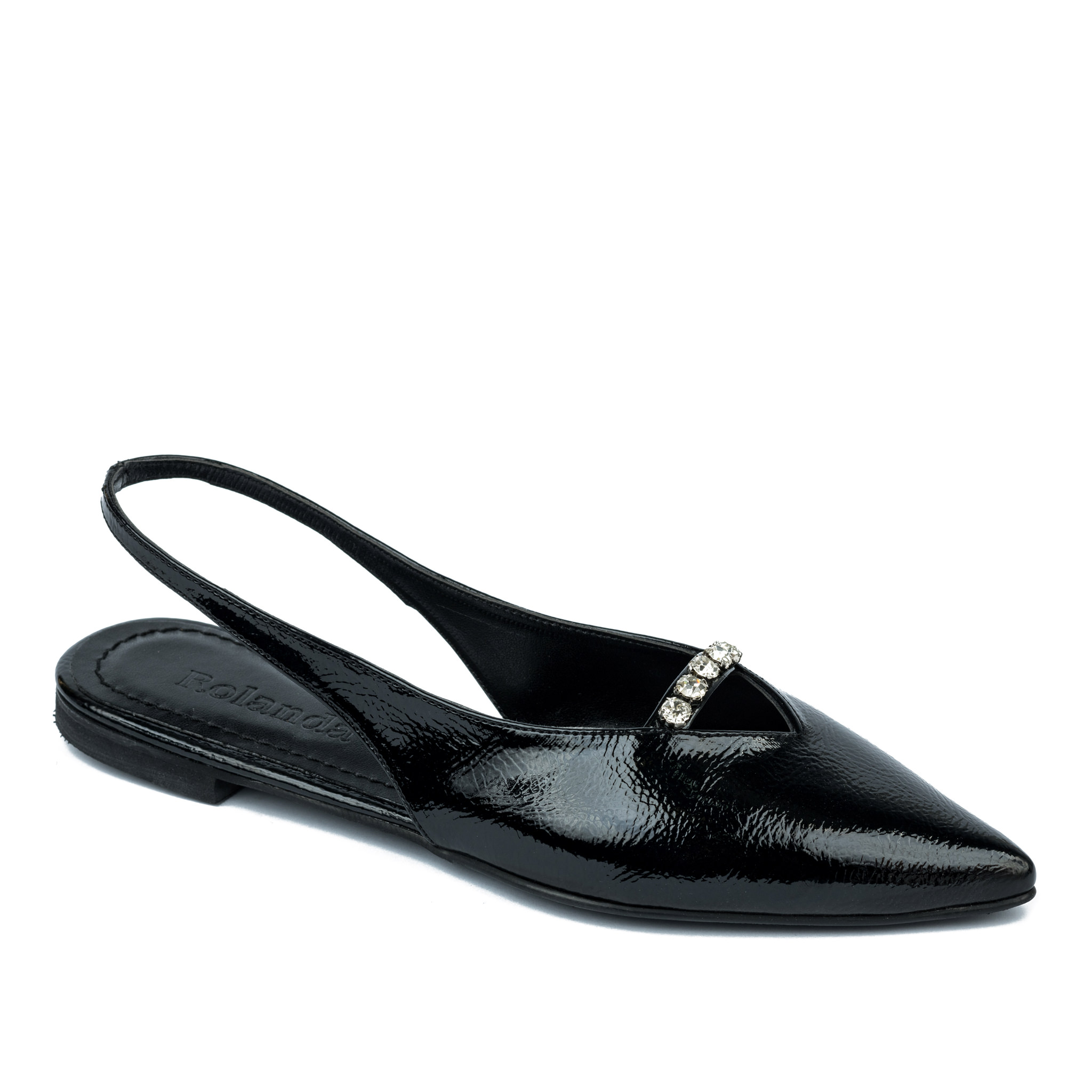 Balerina lapos cipő A479 - FEKETE