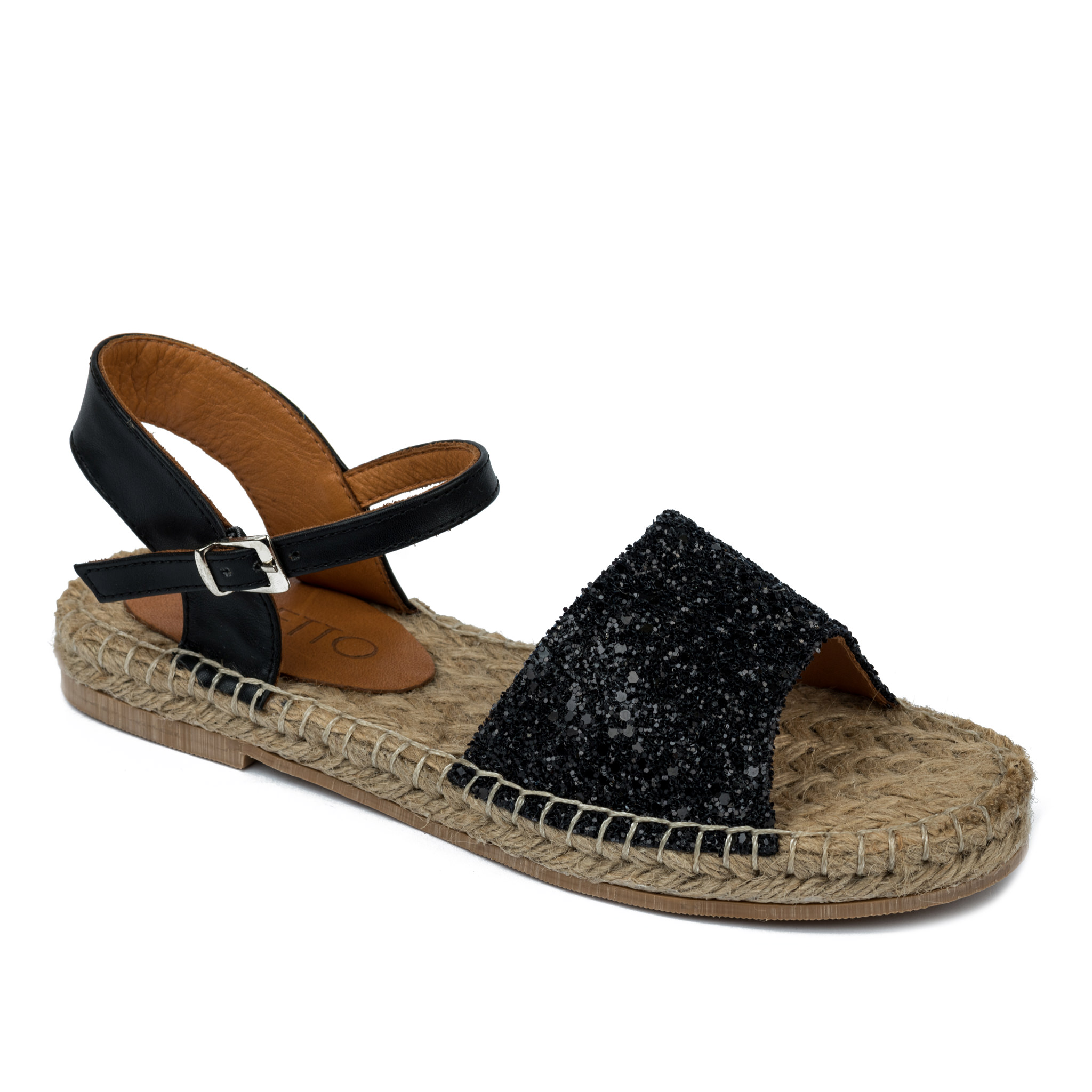 Women espadrilles and slip-ons A487 - BLACK