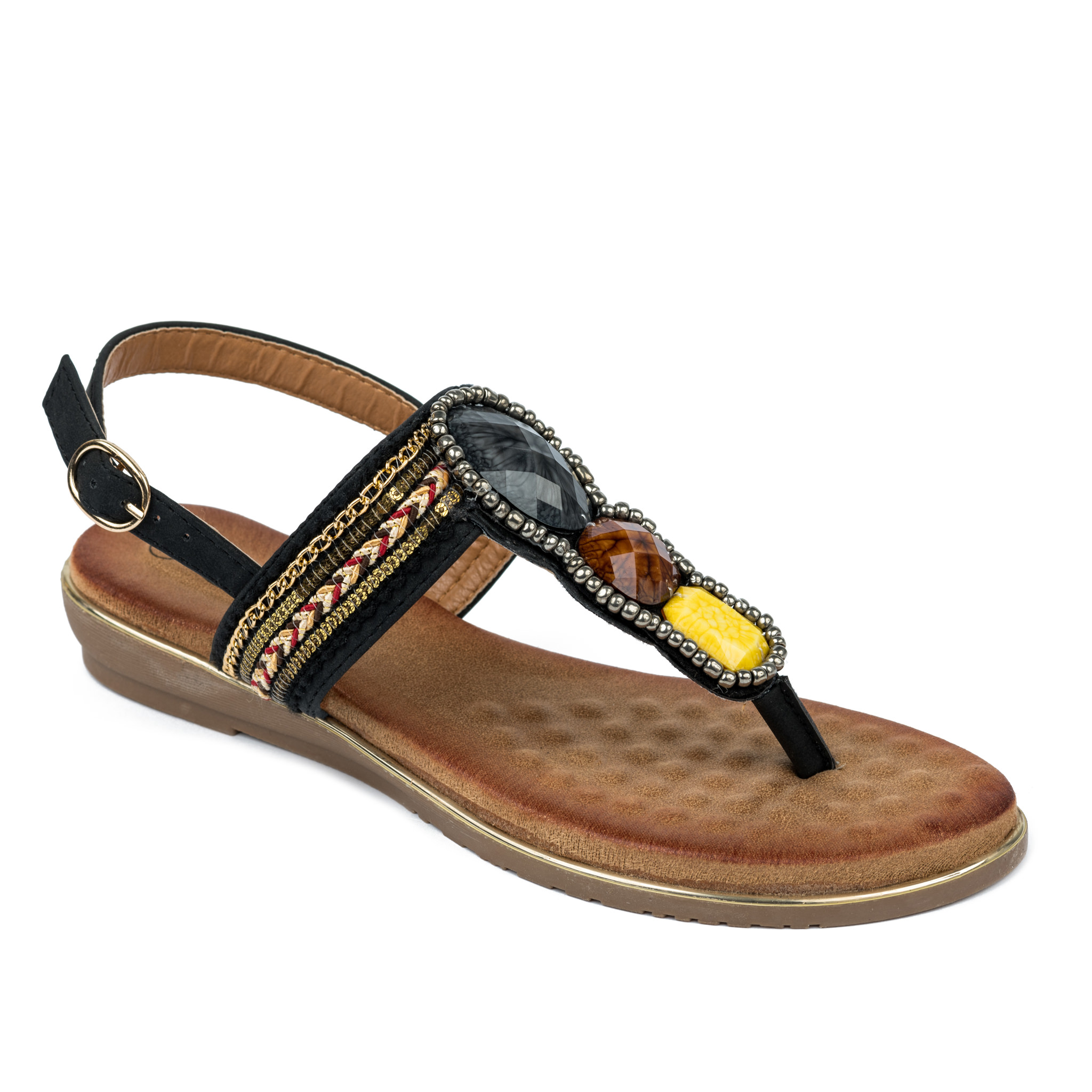Women sandals A490 - BLACK