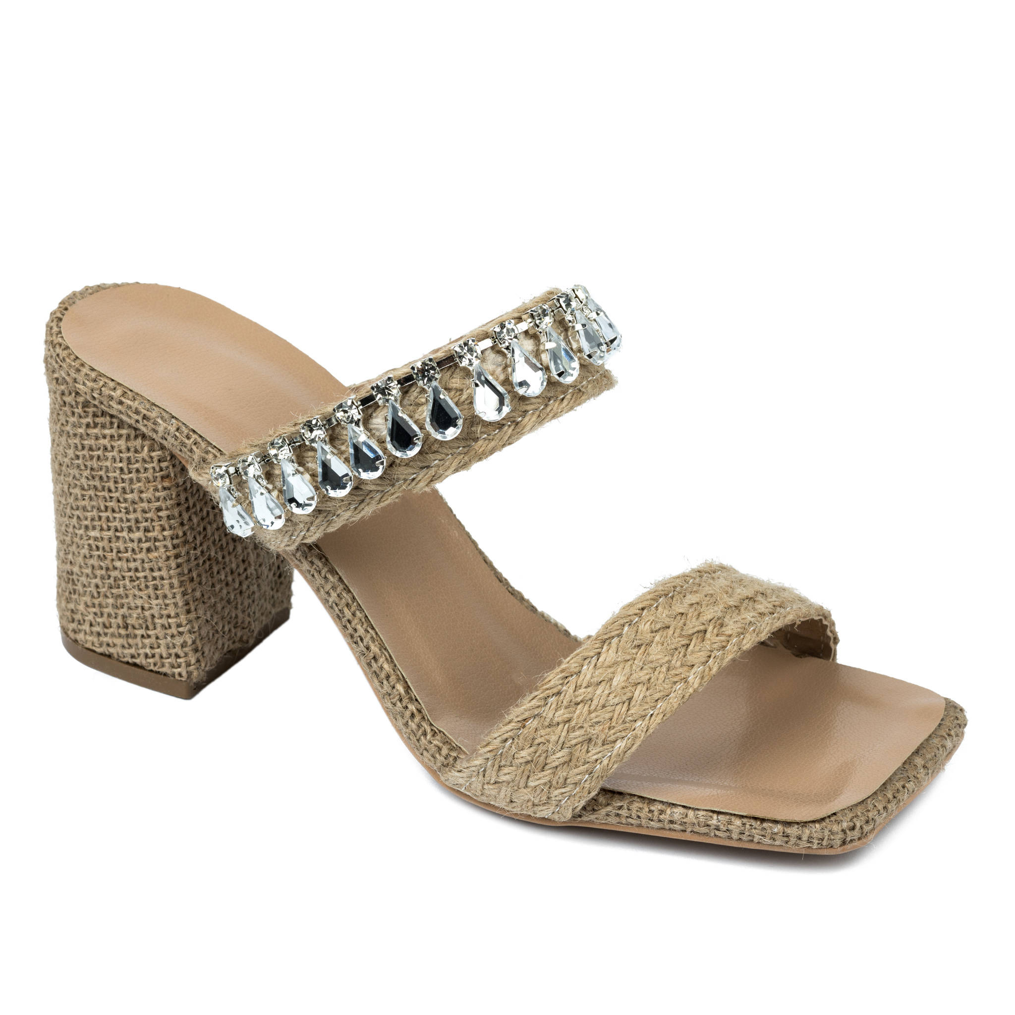Women Slippers and Mules A498 - BEIGE