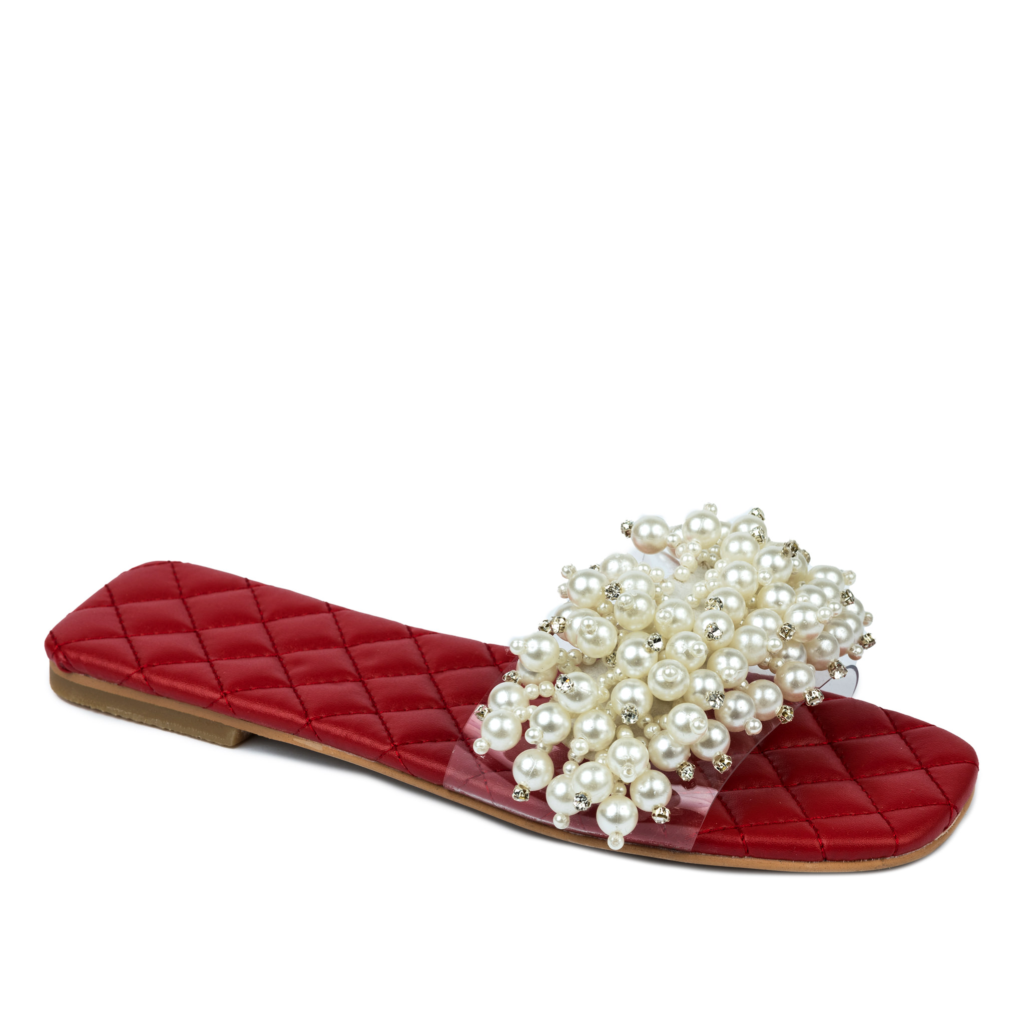 Women Slippers and Mules A503 - RED