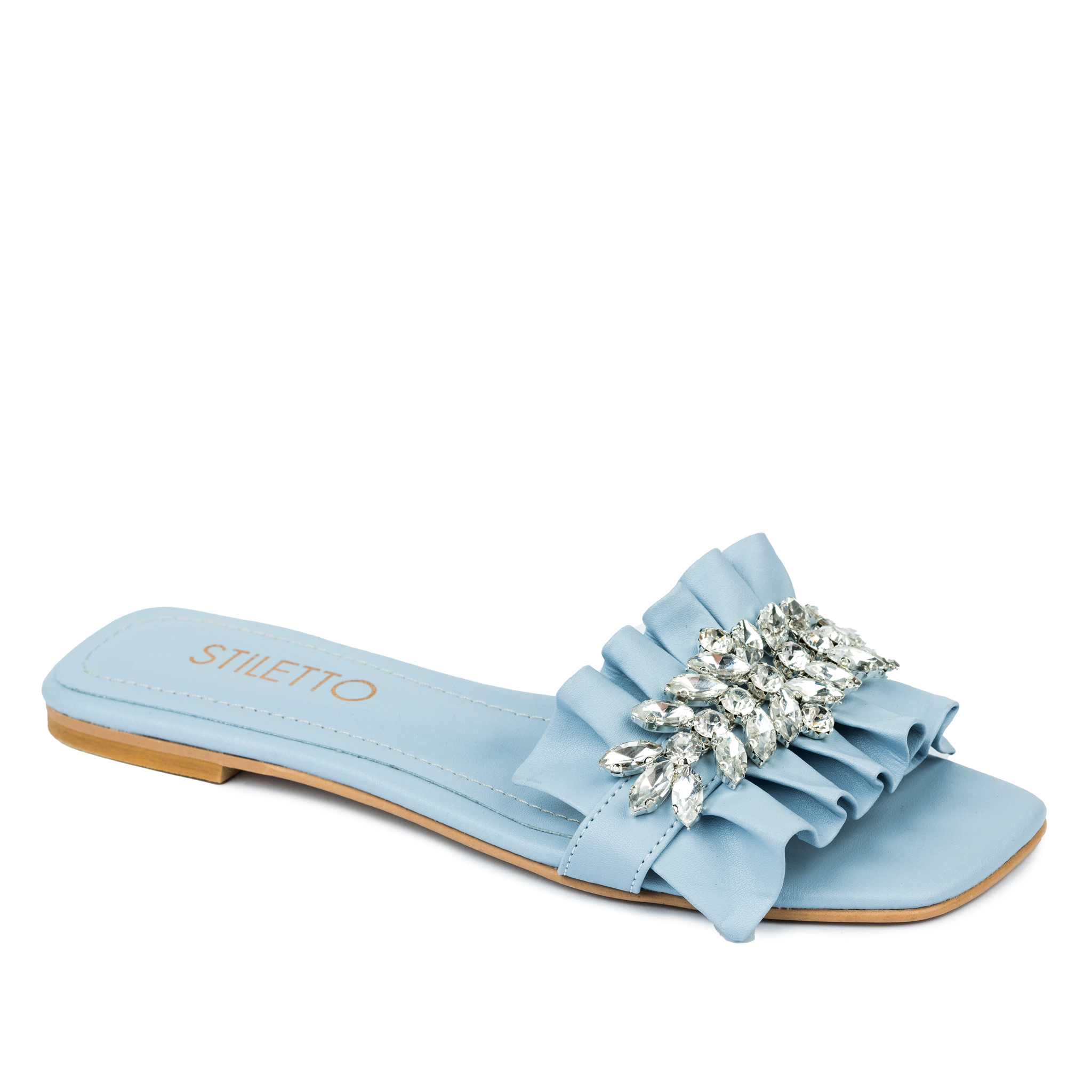 Women Slippers and Mules A504 - BLUE