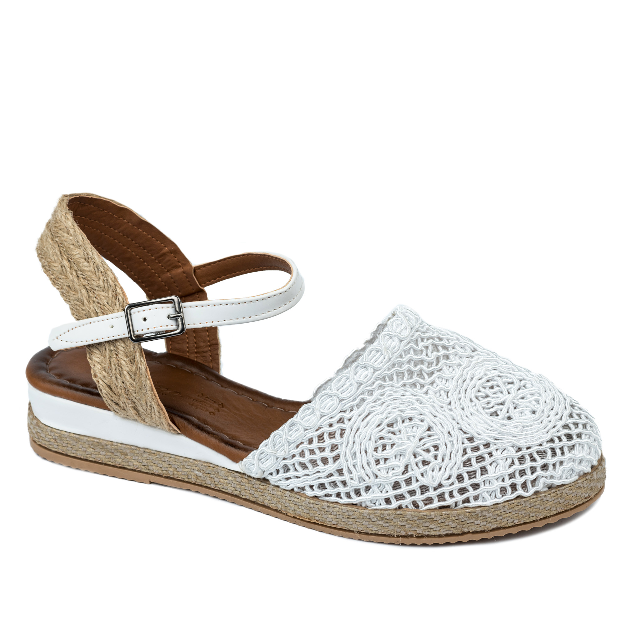 Women espadrilles and slip-ons A524 - WHITE