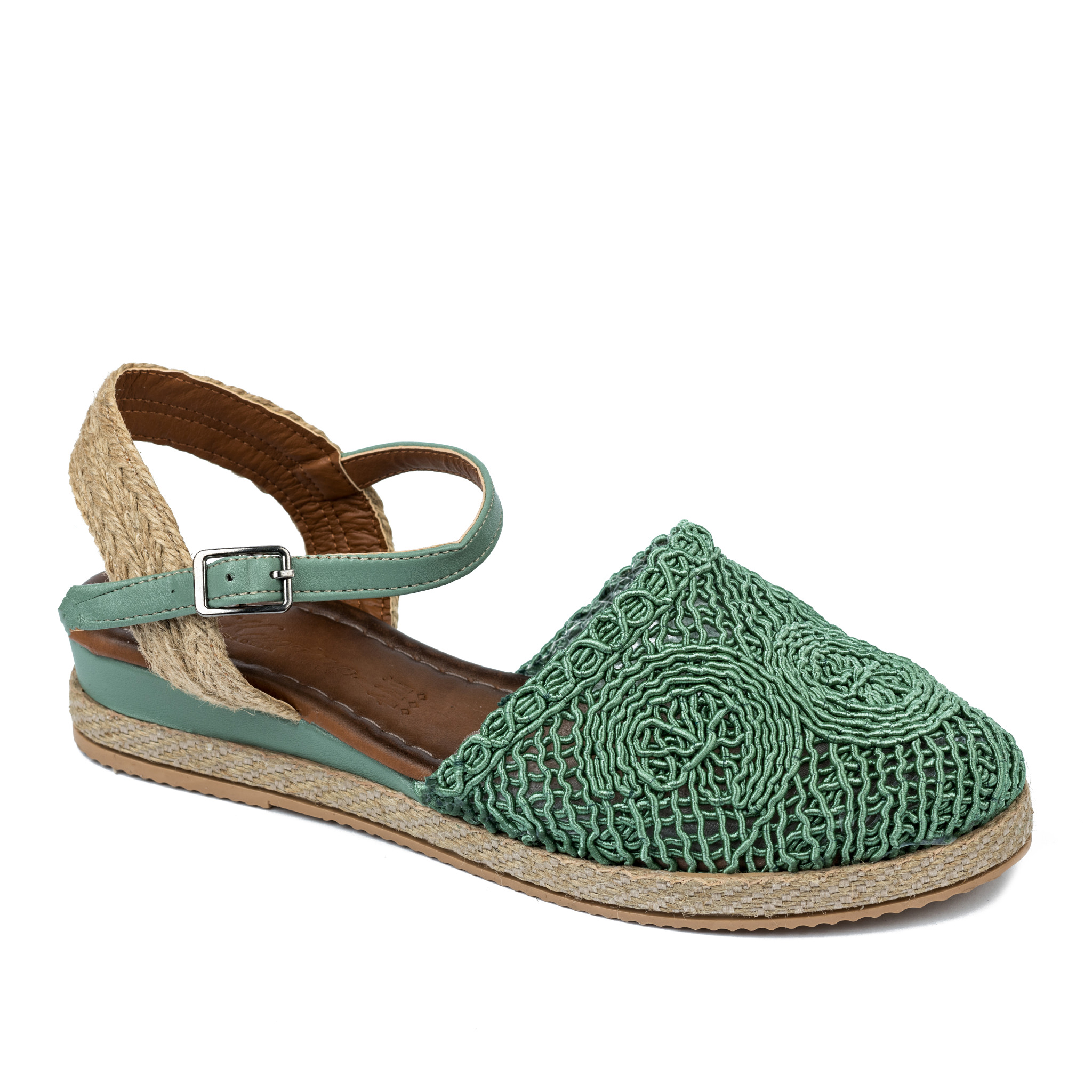 Women espadrilles and slip-ons A524 - GREEN