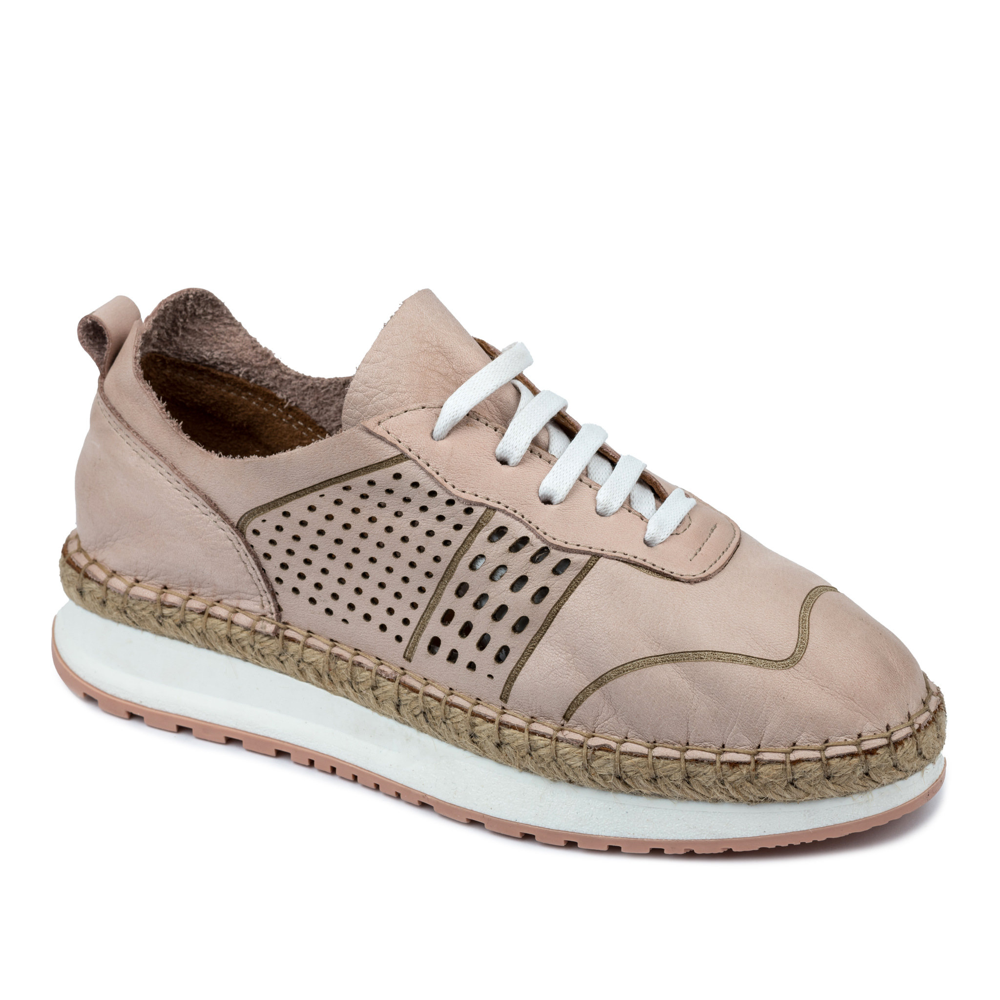 Leather sneakers A547 - ROSE