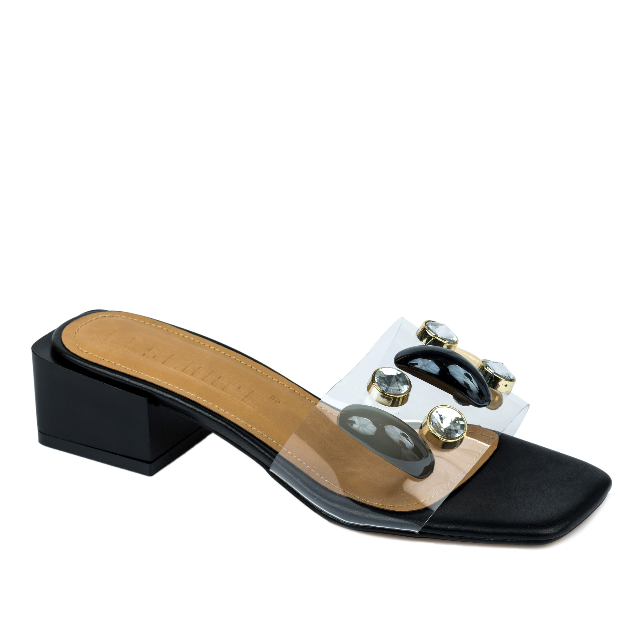 Women Slippers and Mules A551 - BLACK