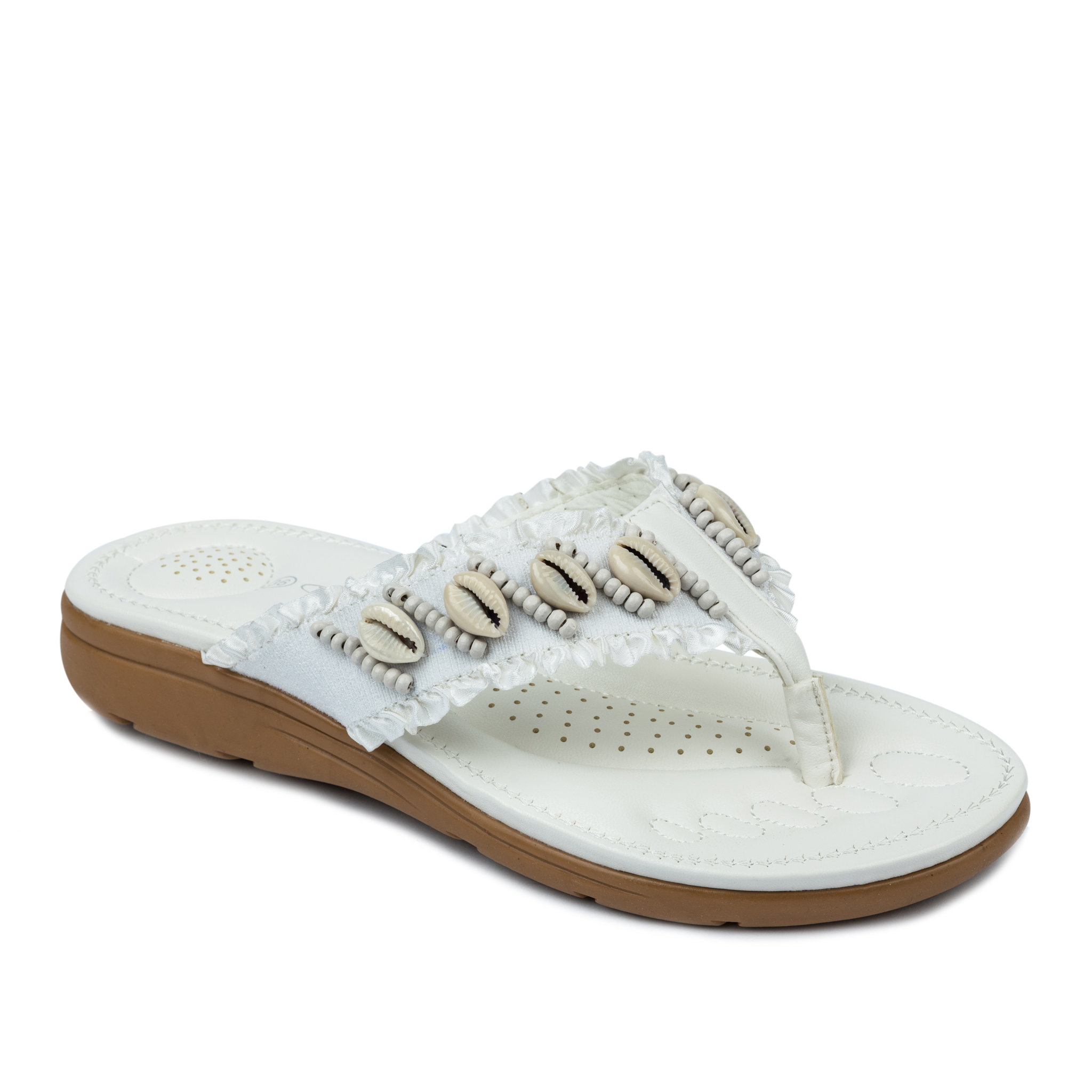 Women Slippers and Mules A555 - WHITE
