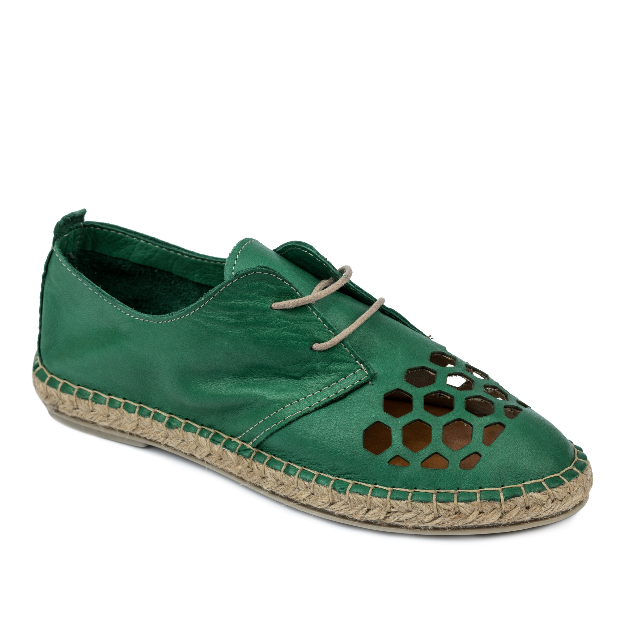Women espadrilles and slip-ons A572 - GREEN