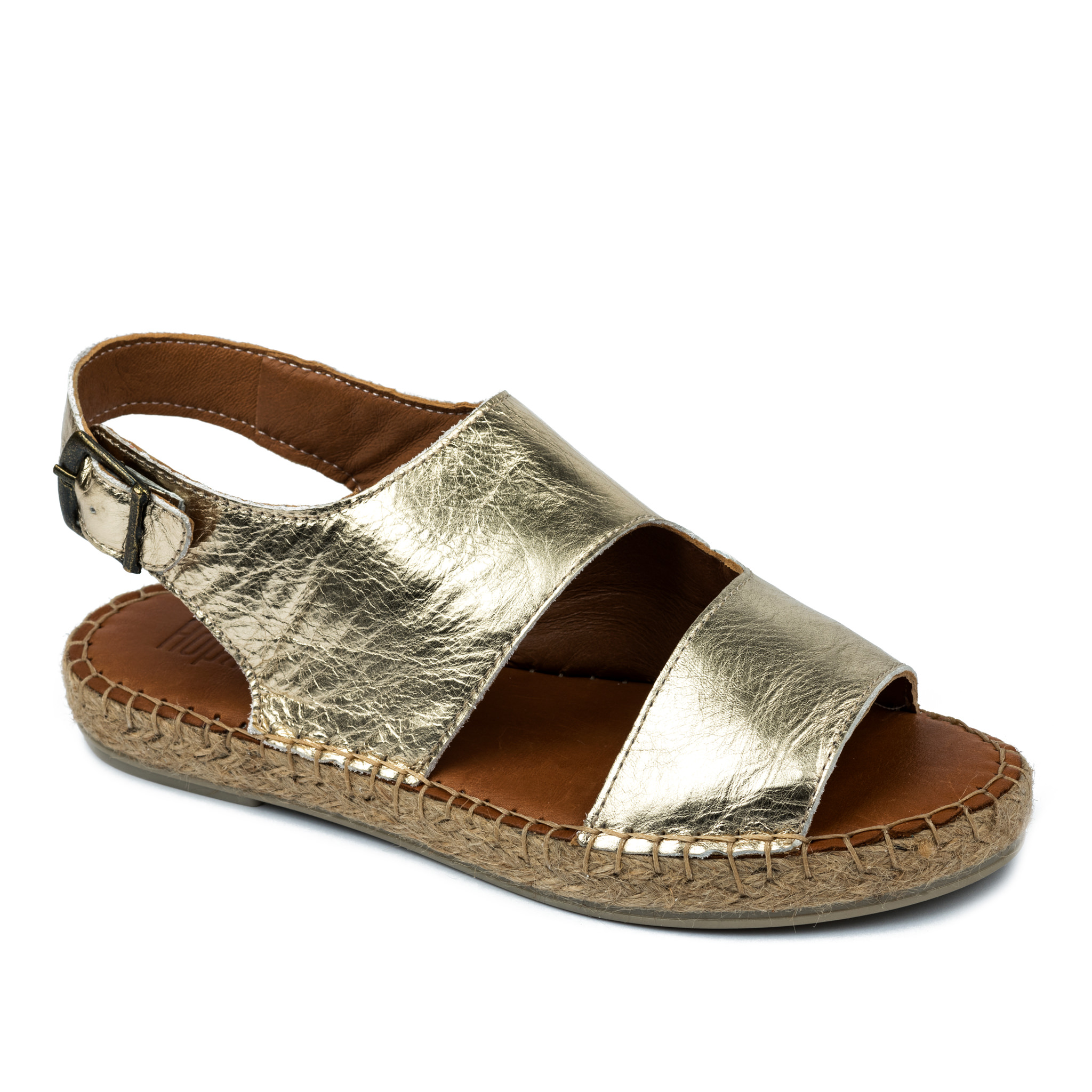 Leather espadrilles A588 - GOLD