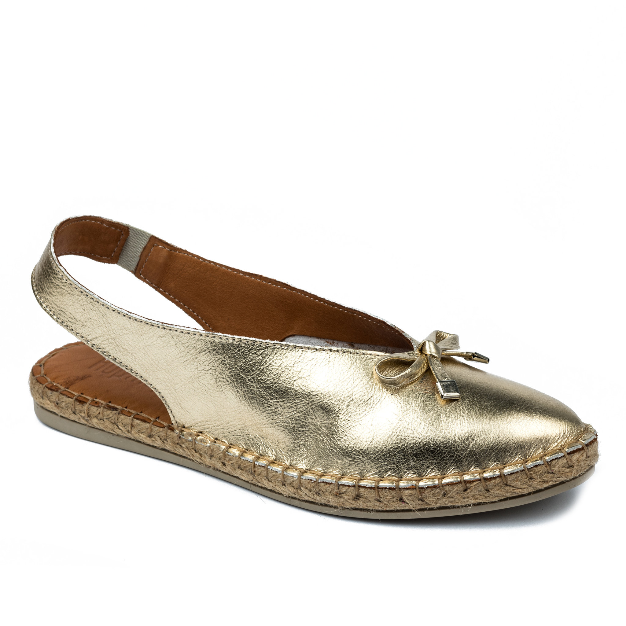 Leather espadrilles A592 - GOLD