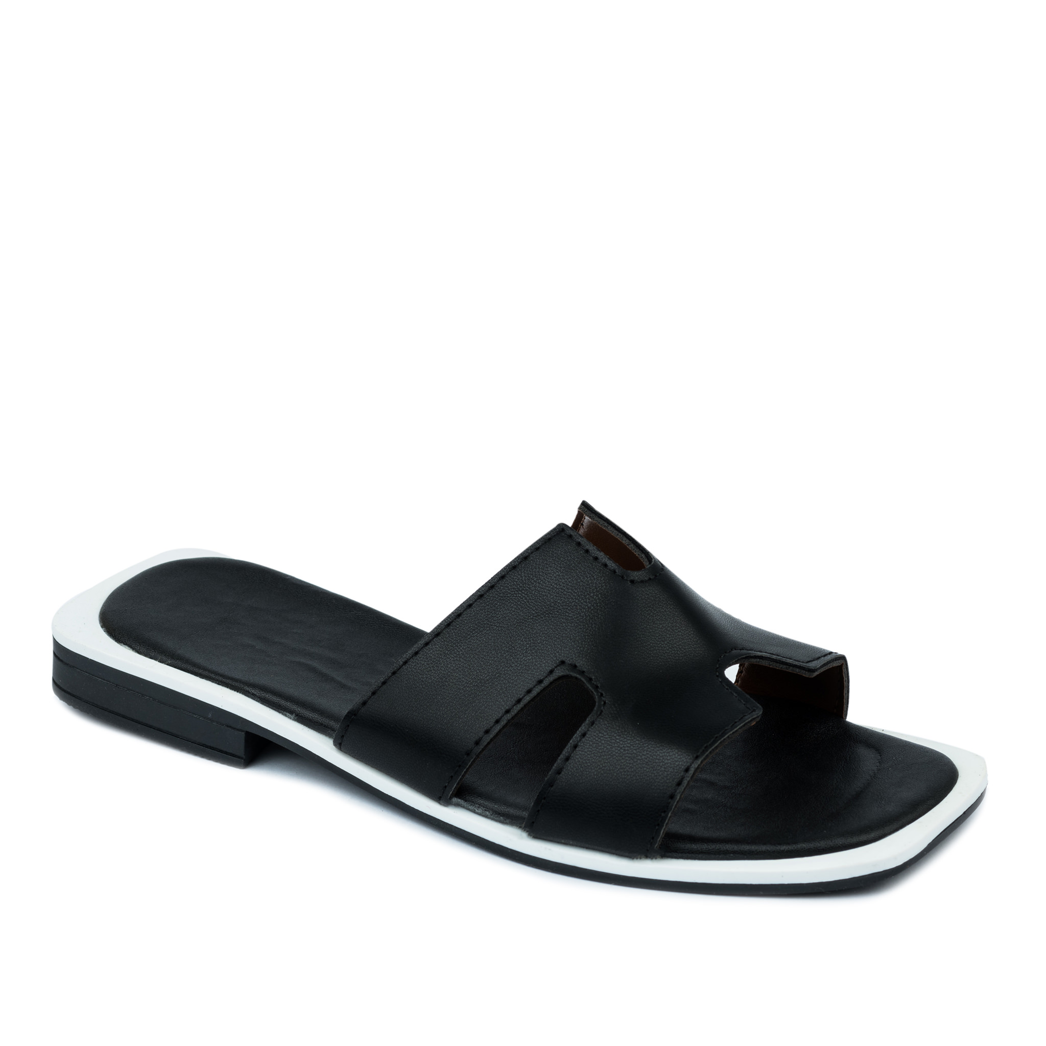 Women Slippers and Mules A662 - BLACK
