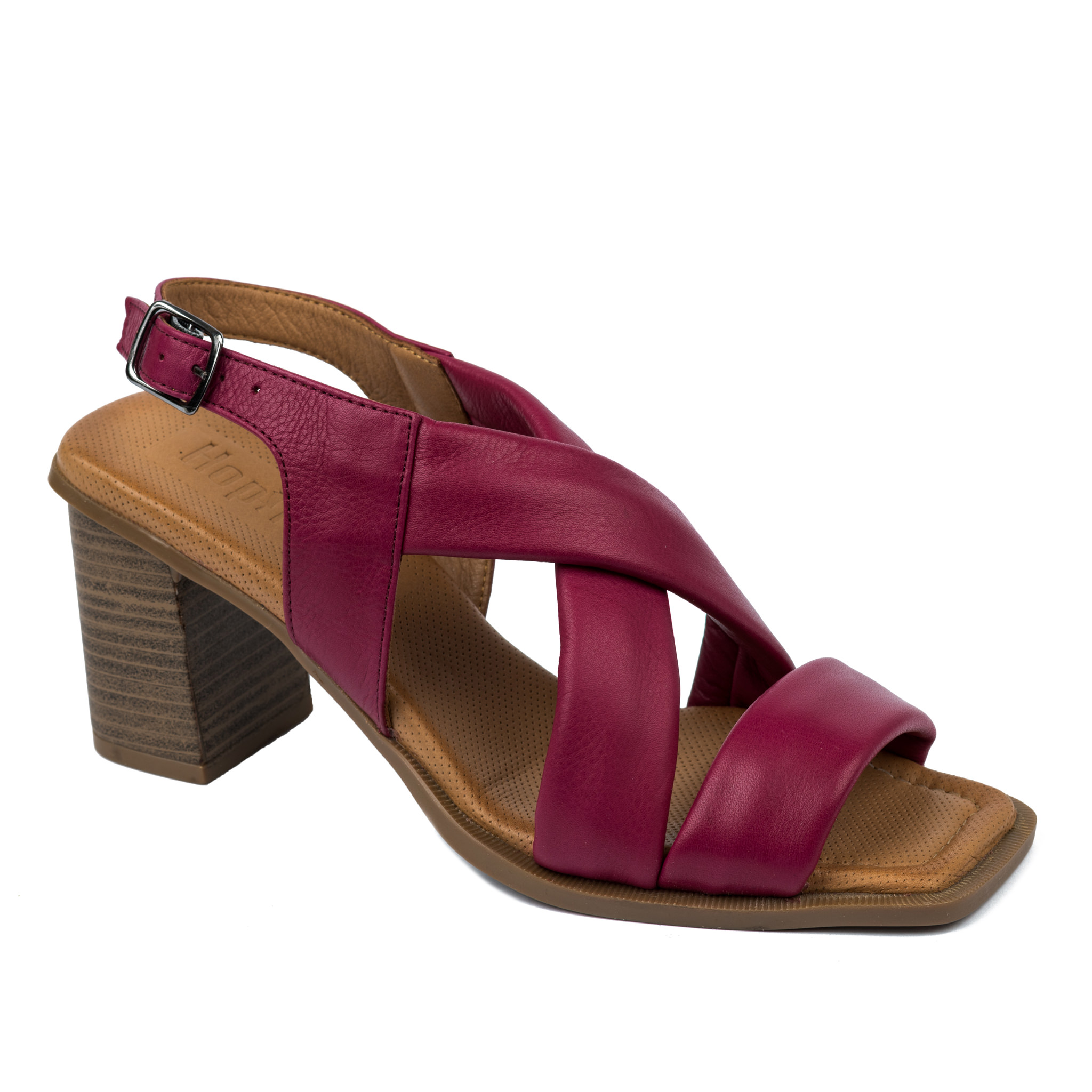 Leather sandals A671 - PINK
