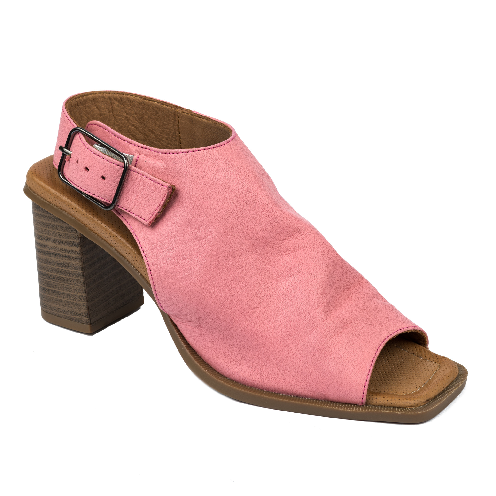 Leather sandals A676 - ROSE