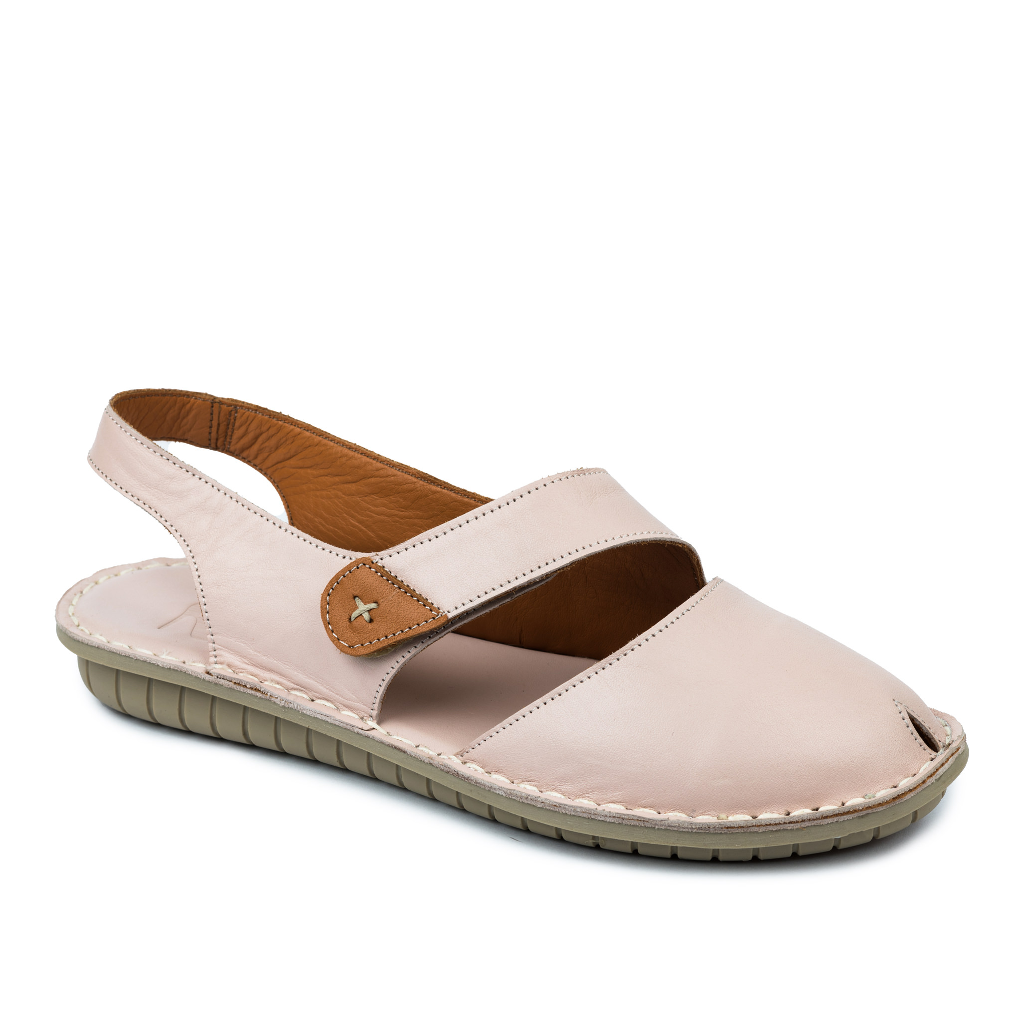 Leather sandals A681 - ROSE