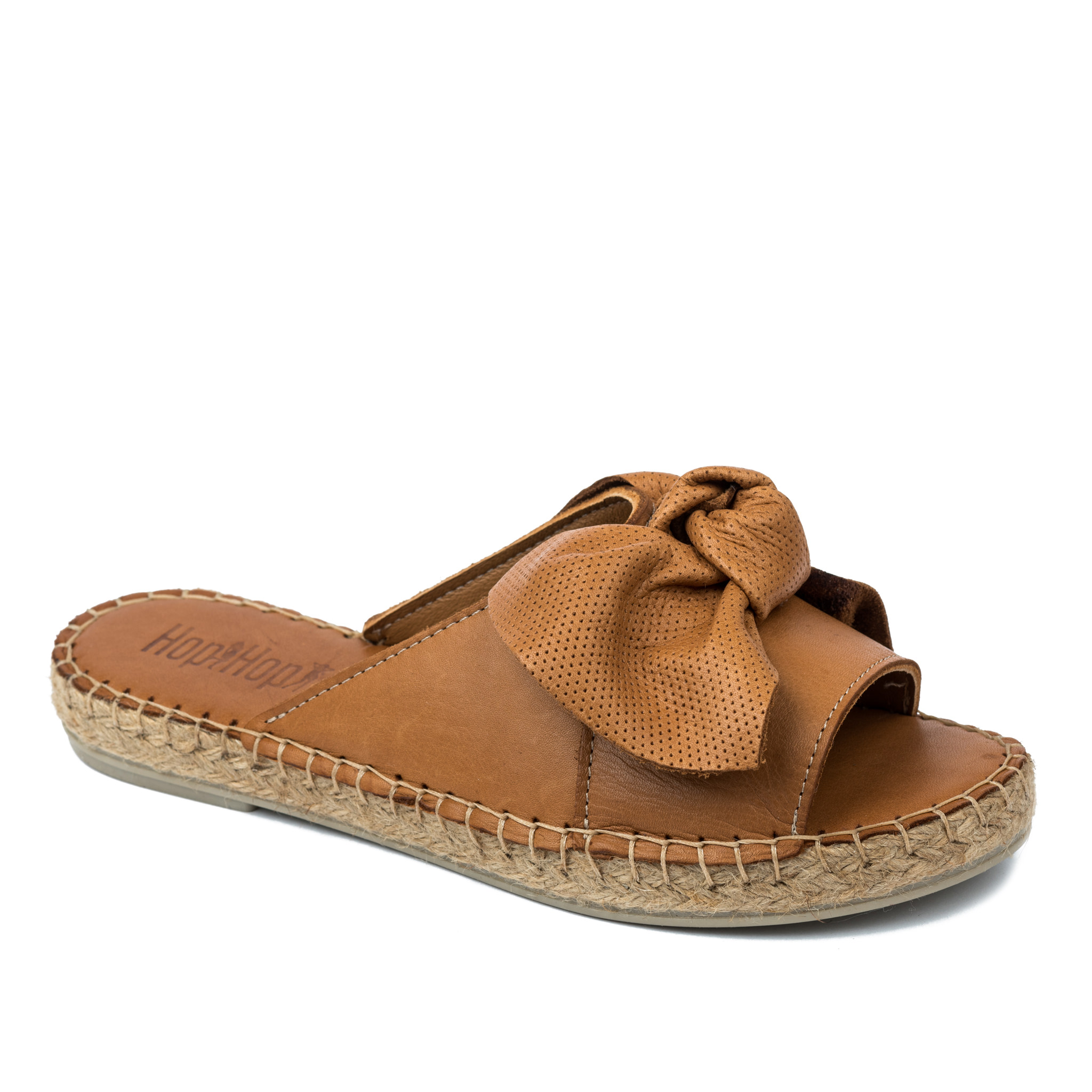 Leather slippers A689 - CAMEL