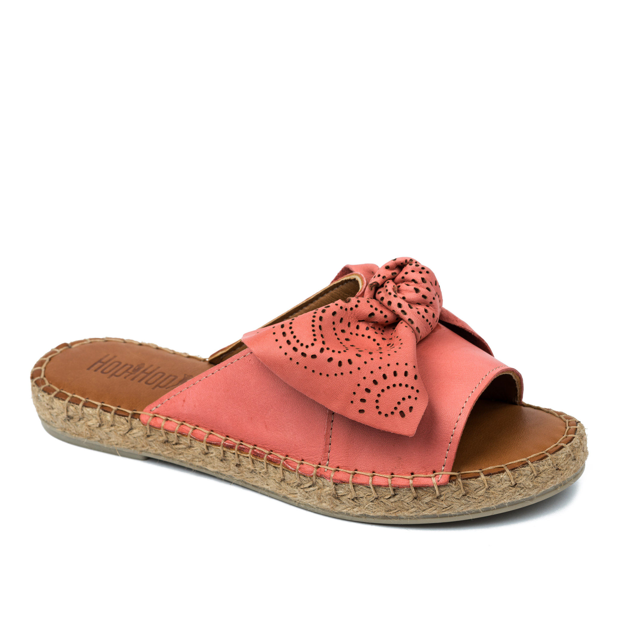 Leather slippers A690 - ROSE