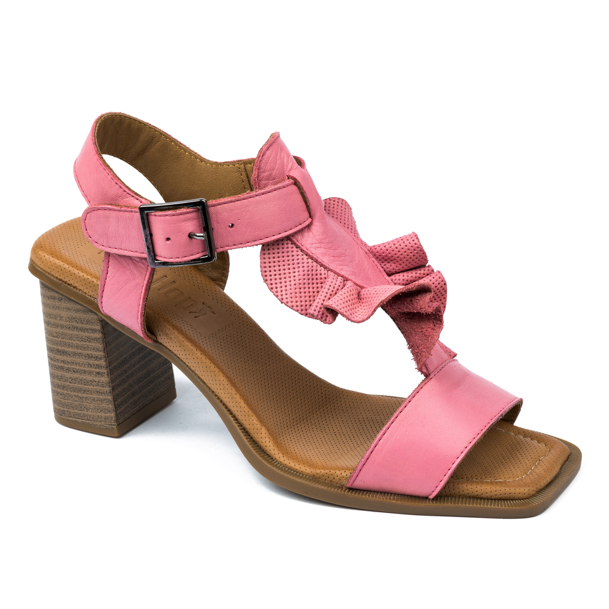 Leather sandals A713 - ROSE