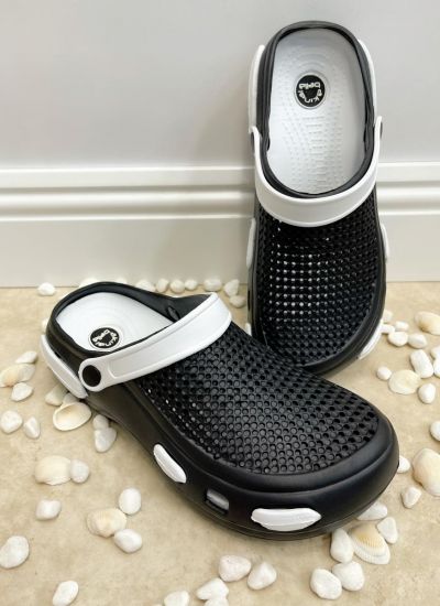 Rubber slippers AVANTI - BLACK