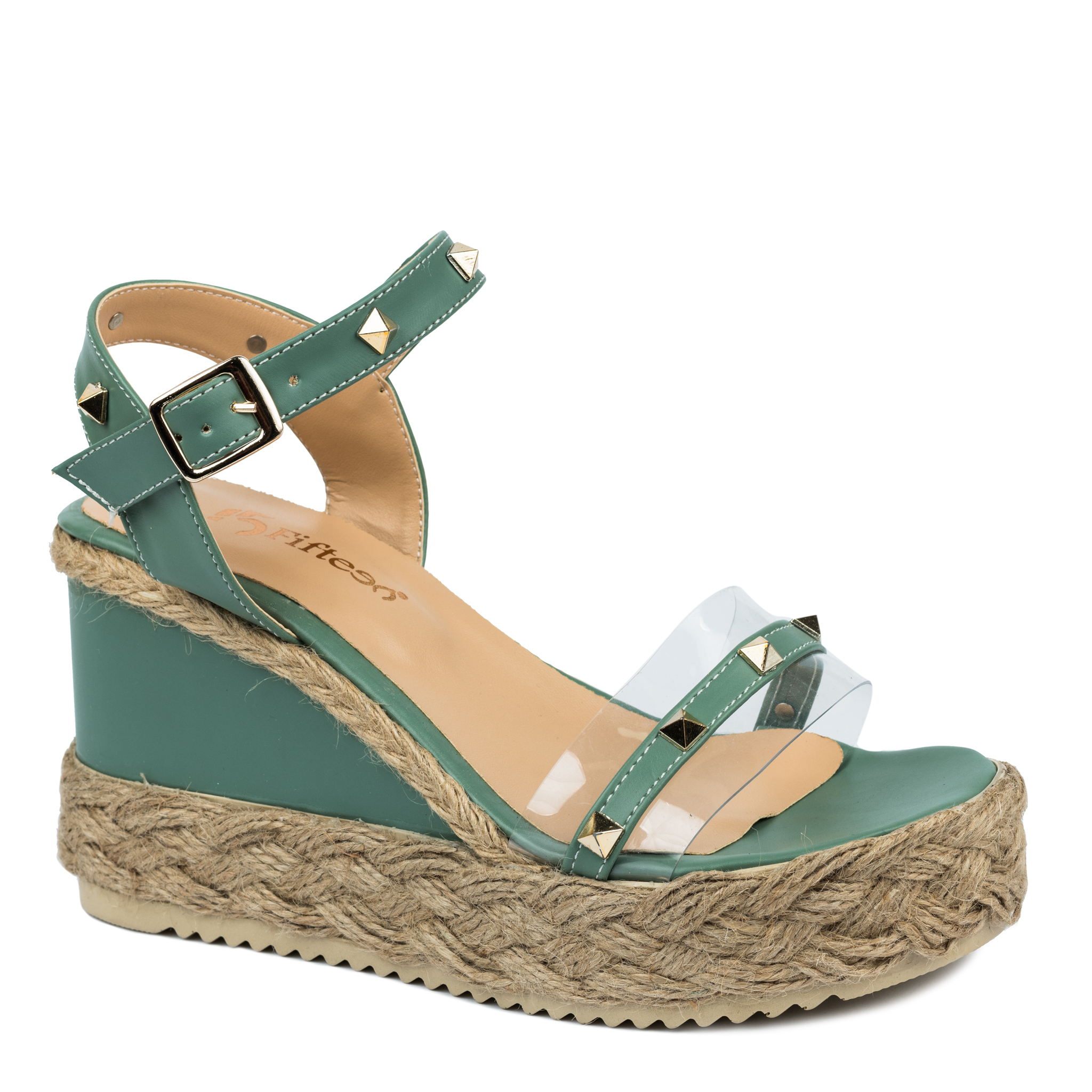 Women espadrilles and slip-ons A784 - GREEN