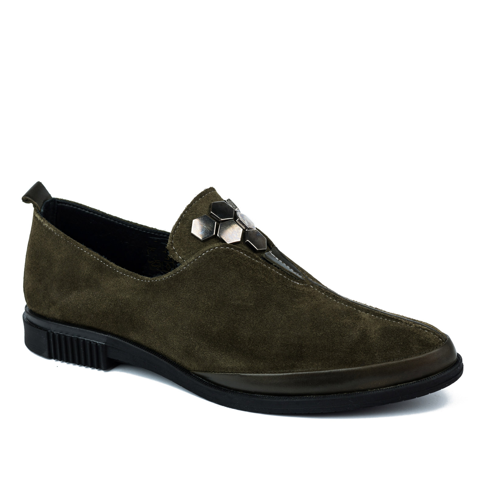 Leather shoes & flats B015 - DARK GREEN