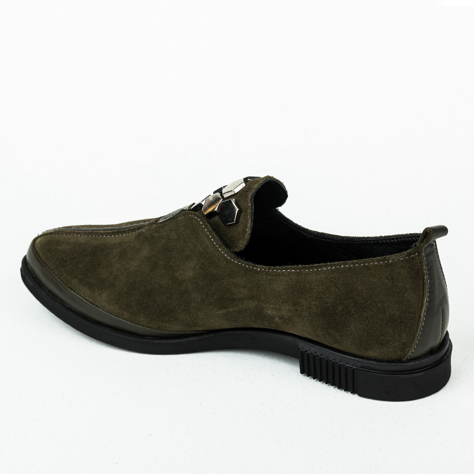 Leather shoes & flats B015 - DARK GREEN