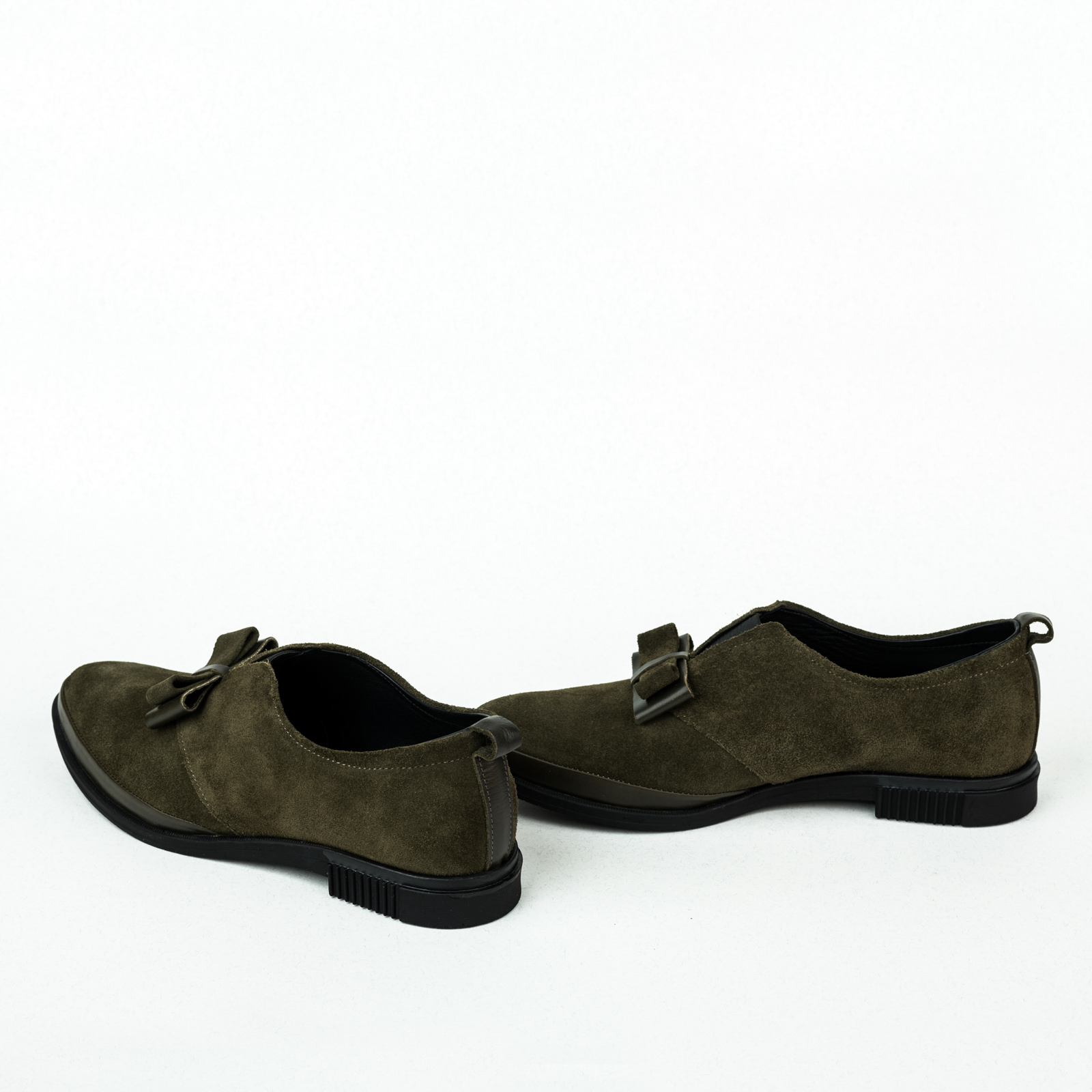 Leather shoes & flats B016 - DARK GREEN