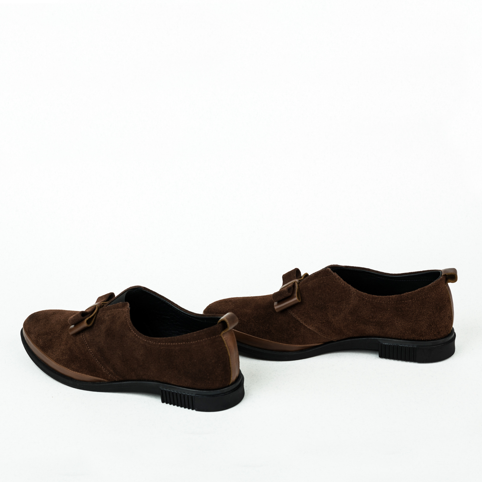 Leather shoes & flats B016 - BROWN