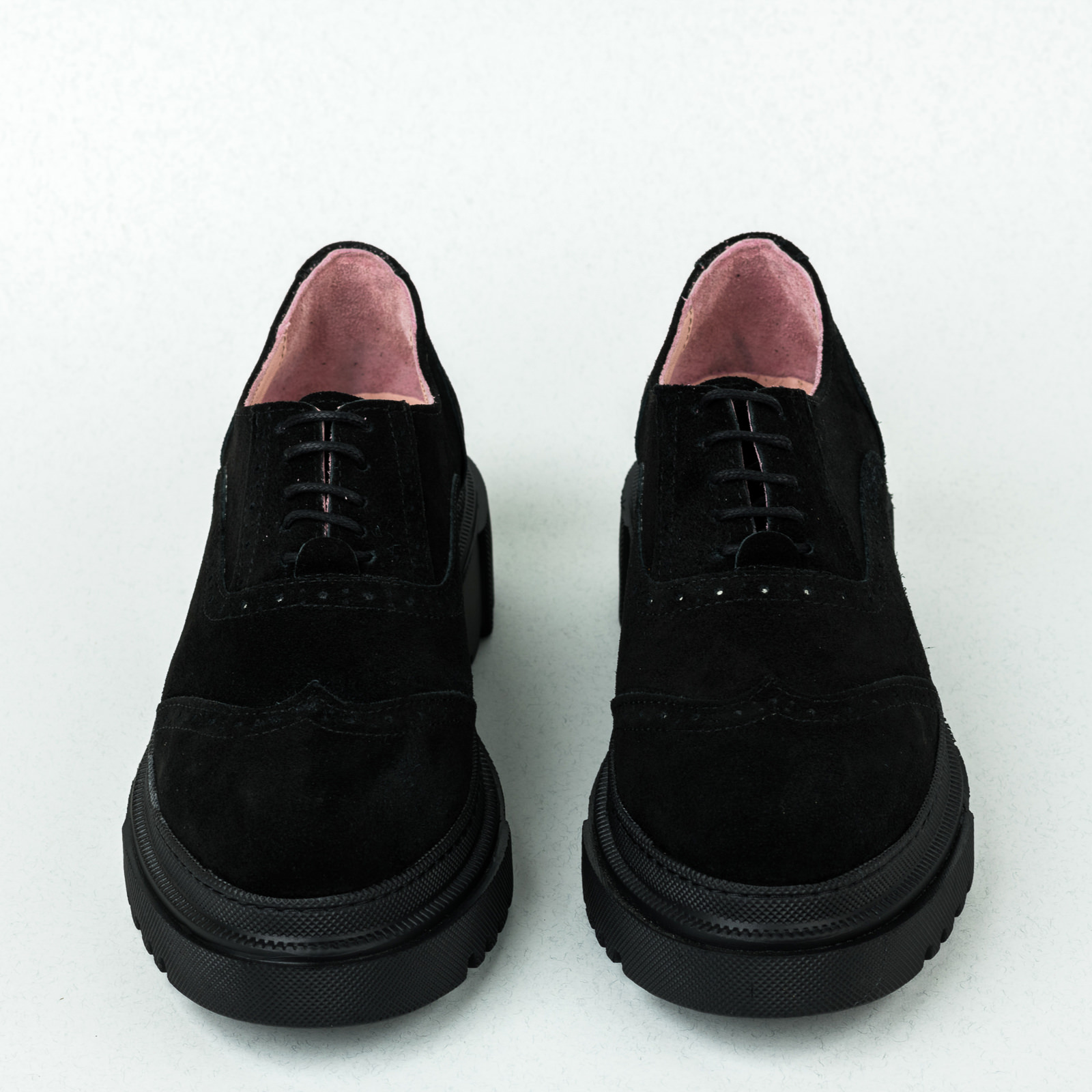 Kožne cipele B034 - CRNA